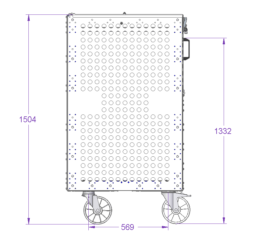 Luftfracht-Materialwagen – 820 × 1240 mm
