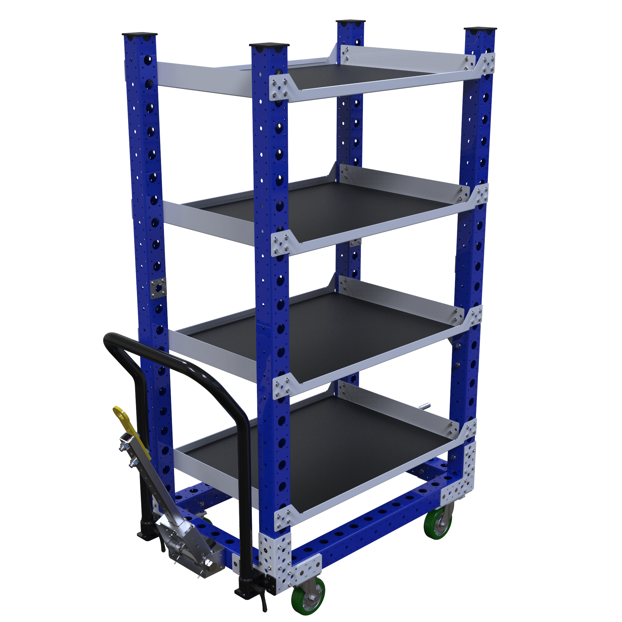 Carro con estante plano - 980 x 630 mm
