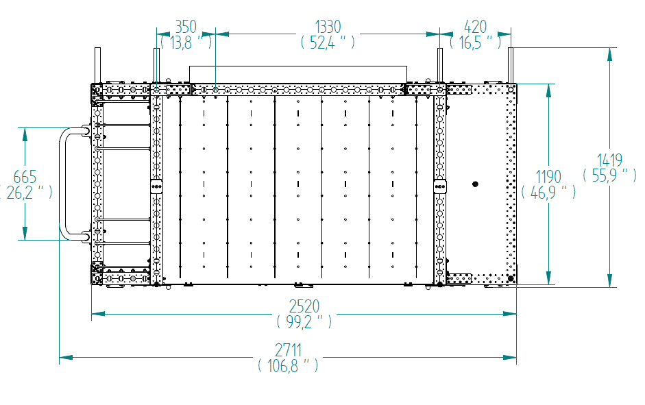 Kit-Wagen – 1190 × 2520 mm