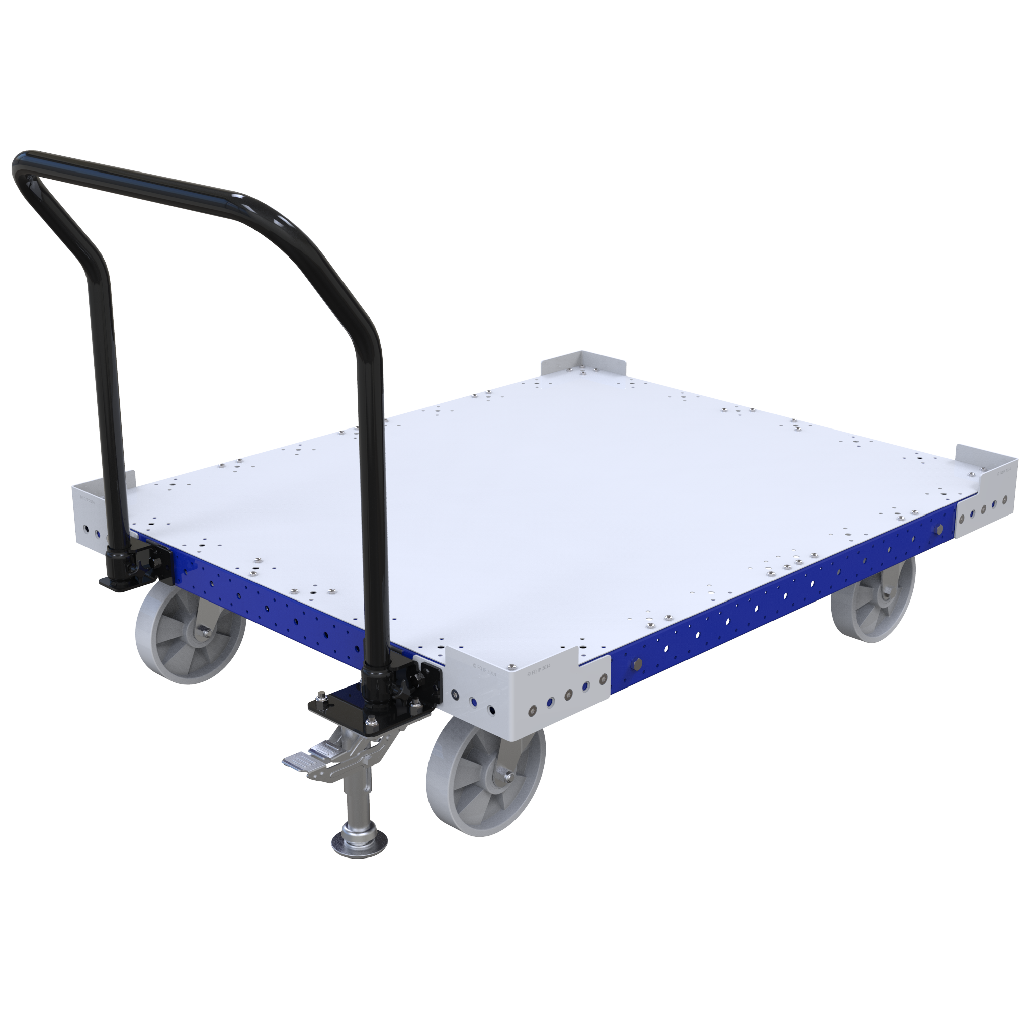 Flatbed pallet/container cart.