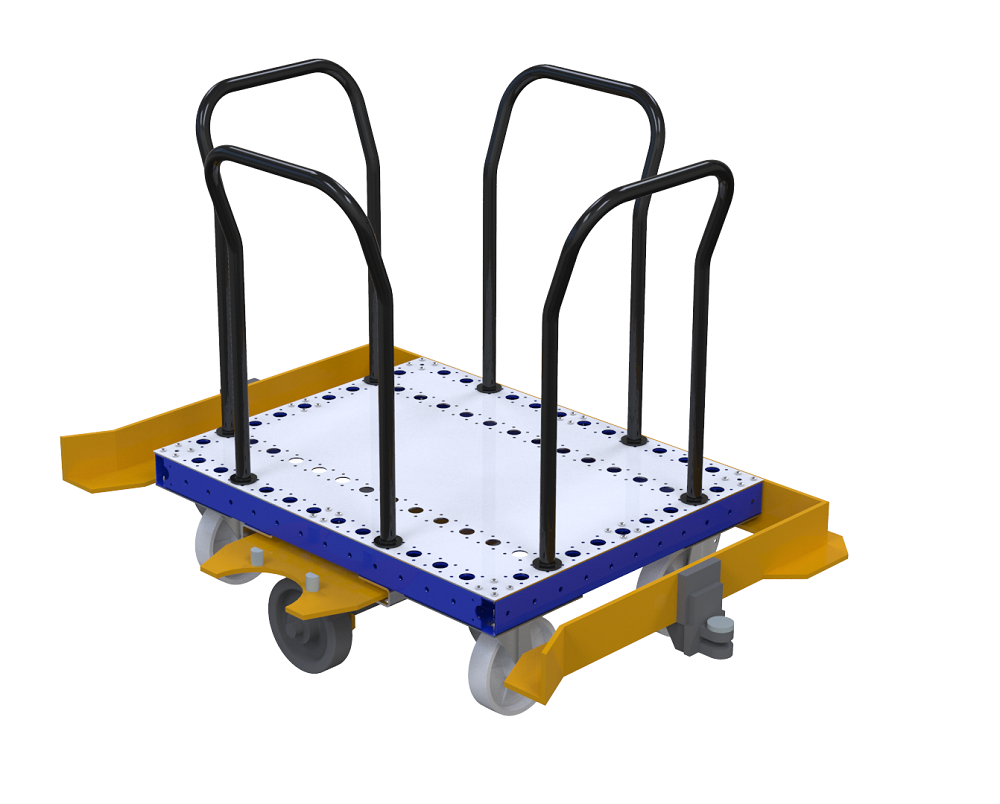 Modular & industrial material handling cart by FlexQube