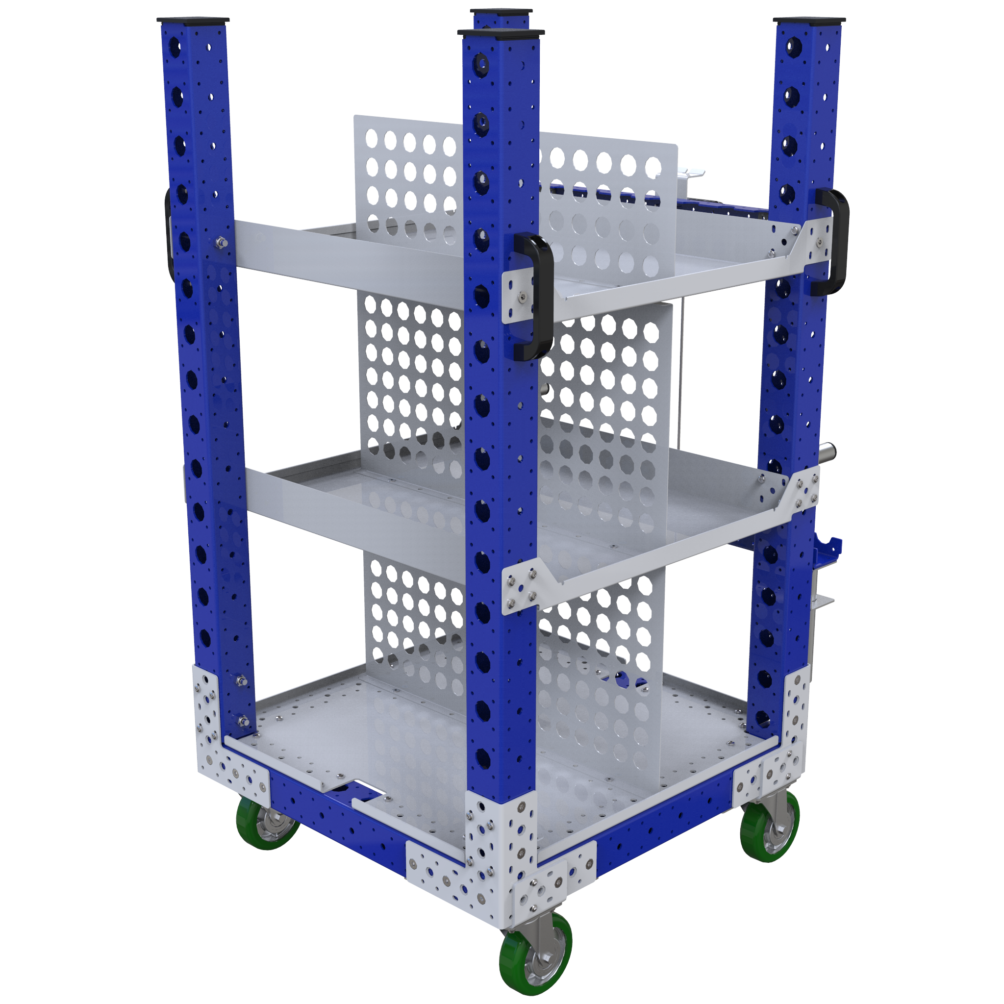 Carro con repisas planas - 700 x 700 mm