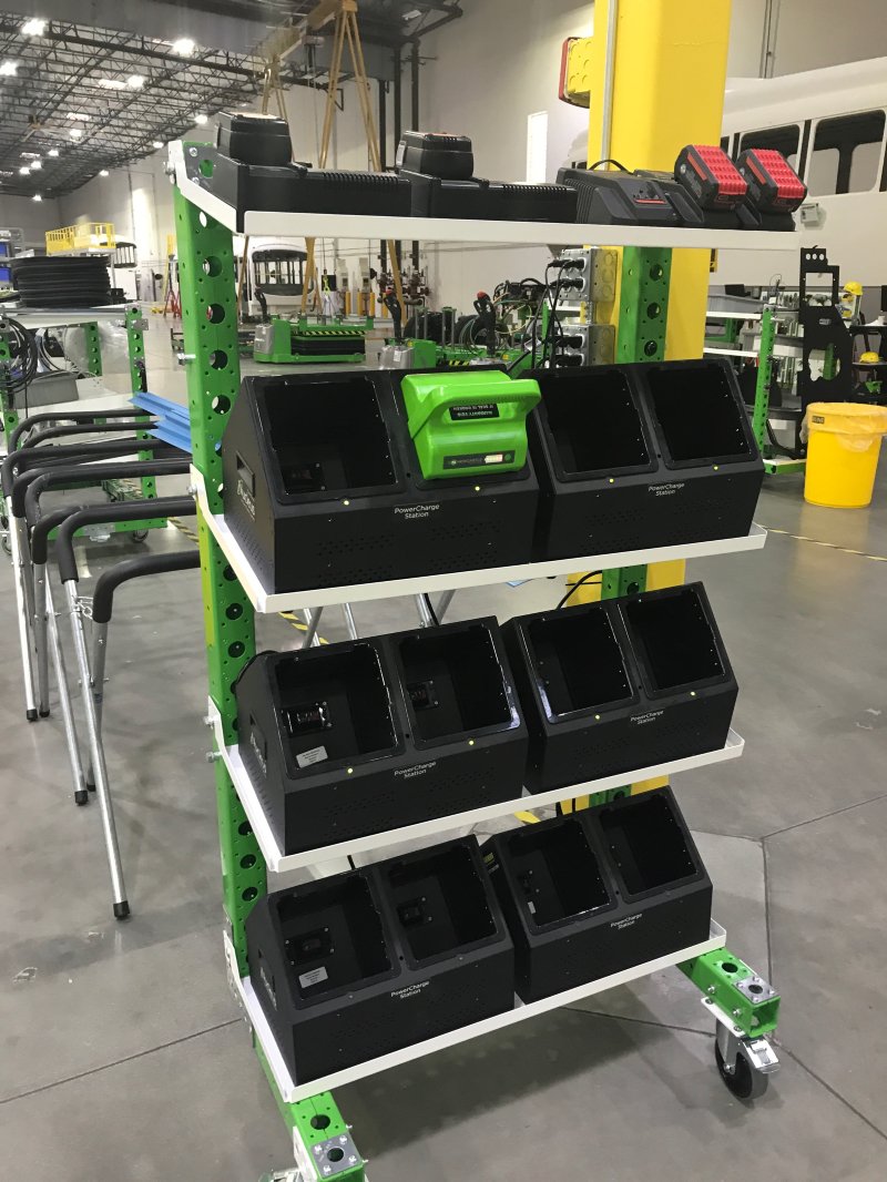 FlexQube carts at Proterra Buses