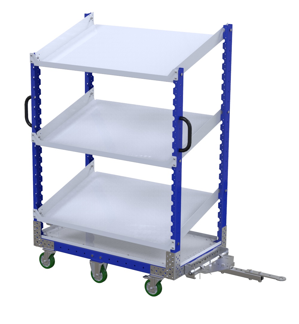 Modular & industrial material handling cart by FlexQube