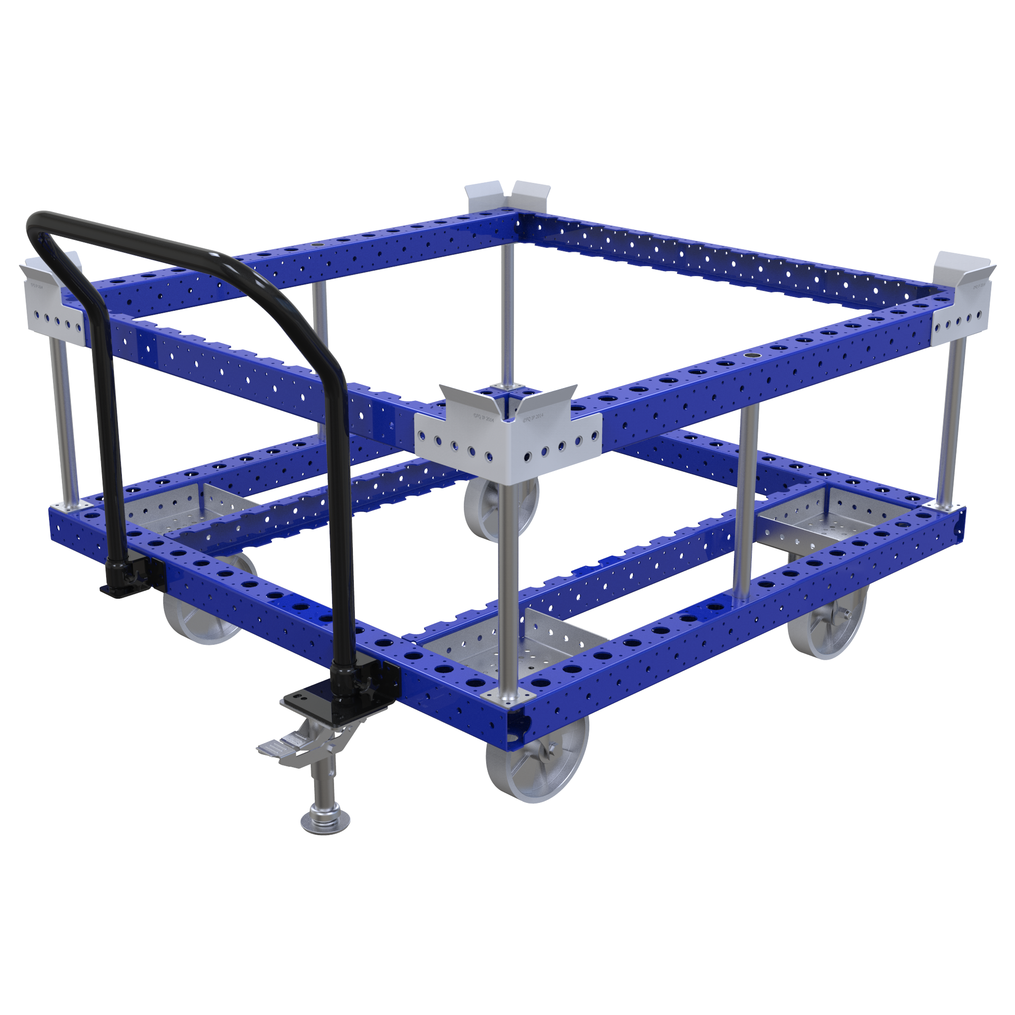 Raised Pallet Push Cart - 1260 x 1260 mm