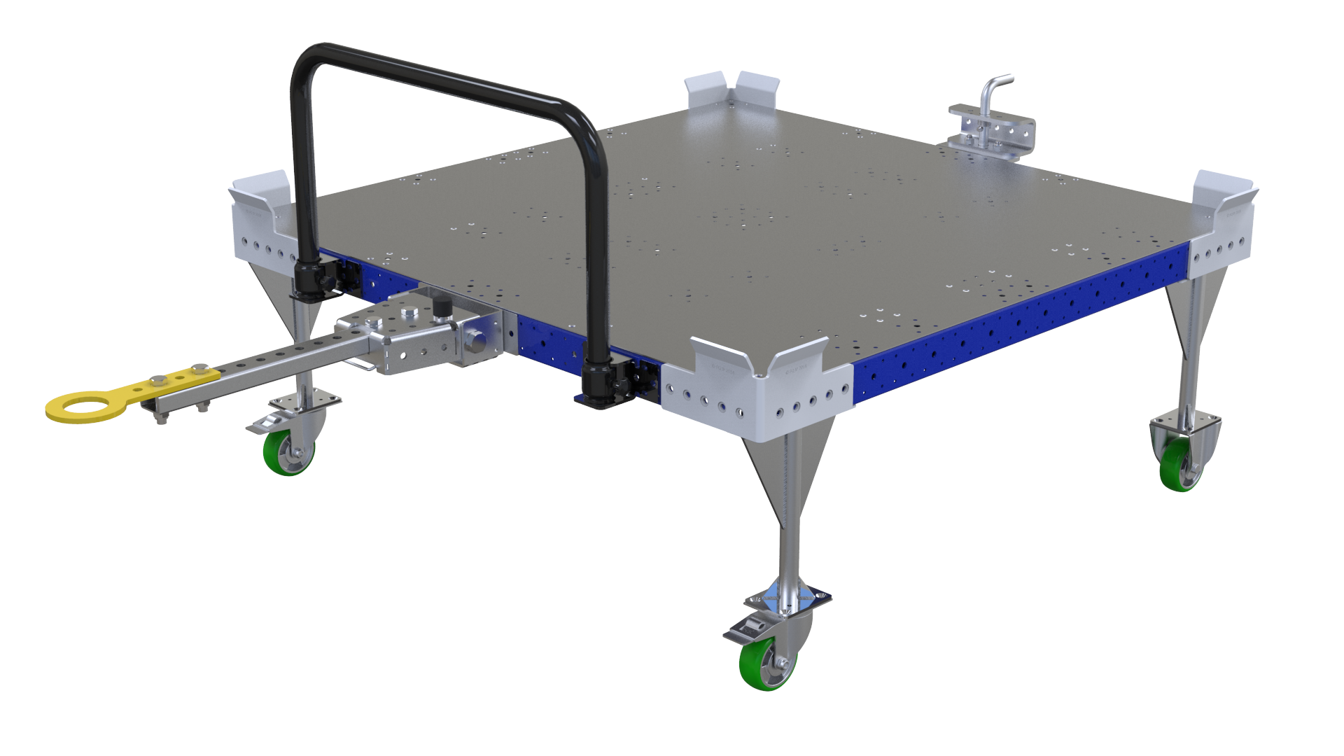 Pallet cart designed to work together with an AGV