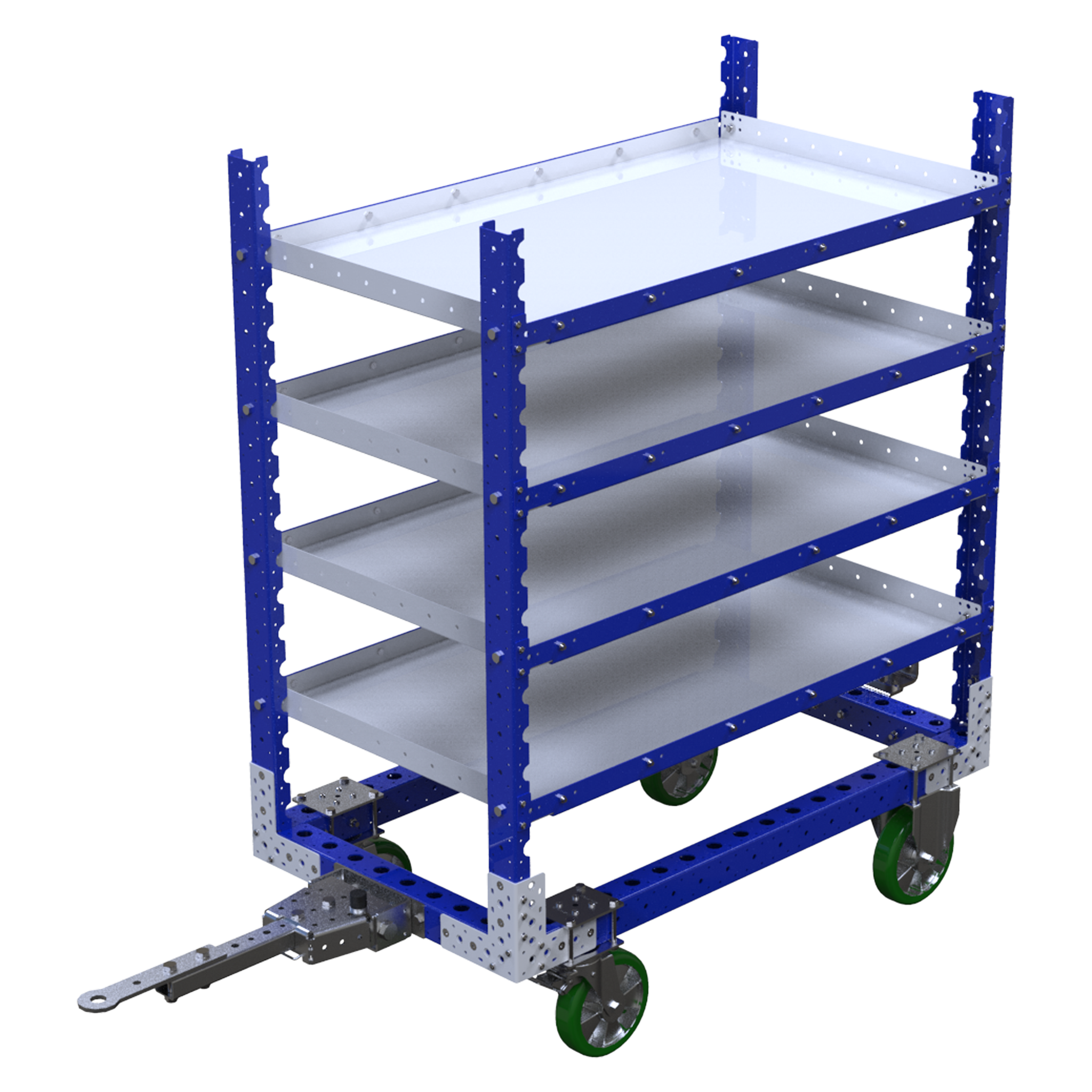 Carro con repisas planas - 700 X 1260 mm