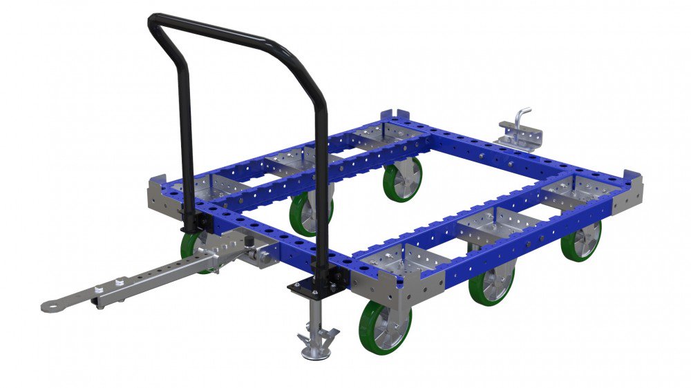 FlexQube tugger cart without steel top deck