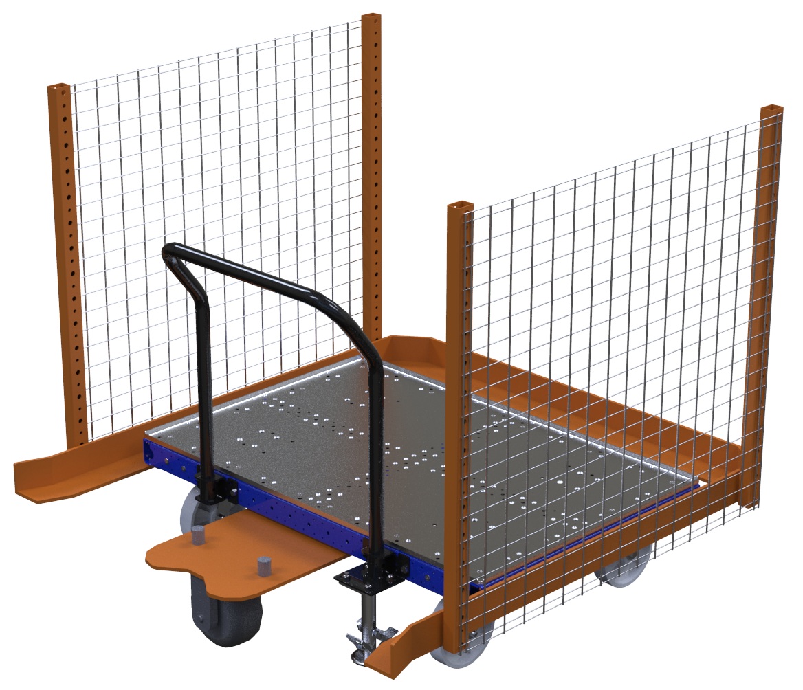 Modular & industrial material handling pallet cart by FlexQube