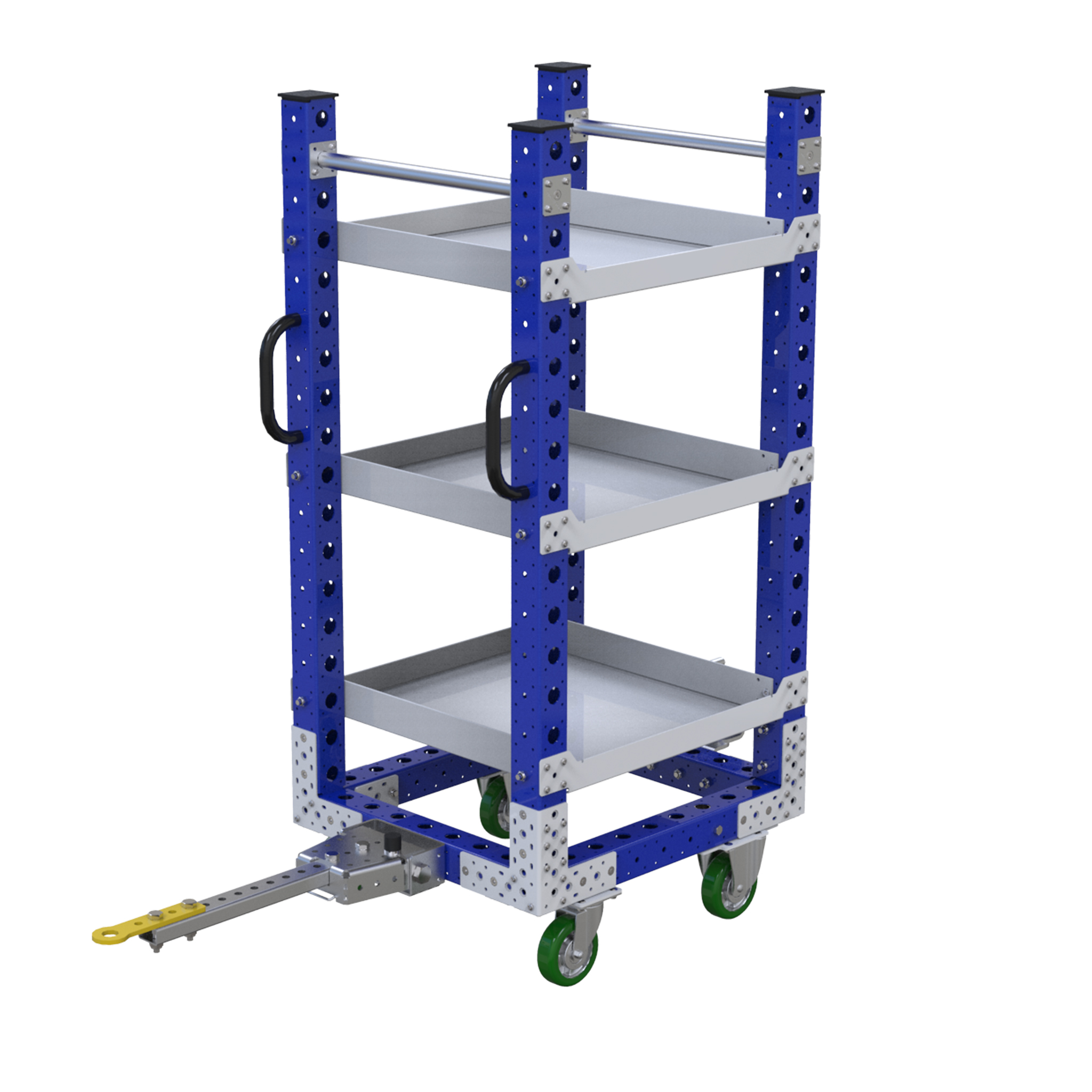 Carro remolcador con repisas - 630 x 630 mm