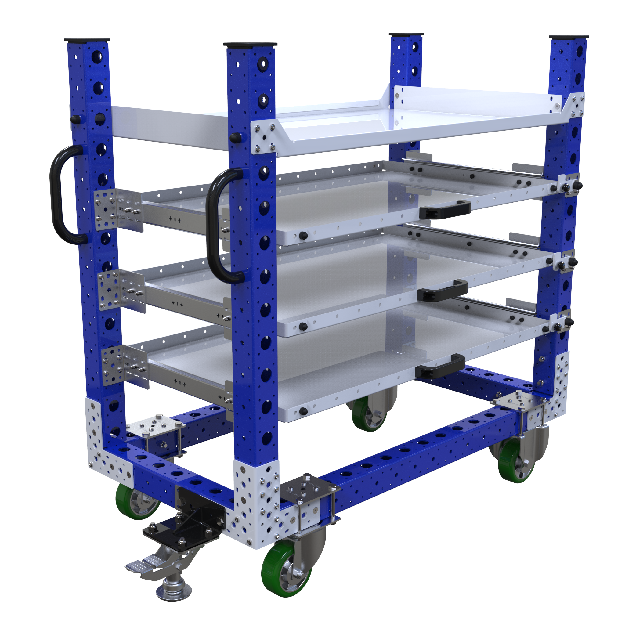 Carro con estante extensible – 1190 x 630 mm