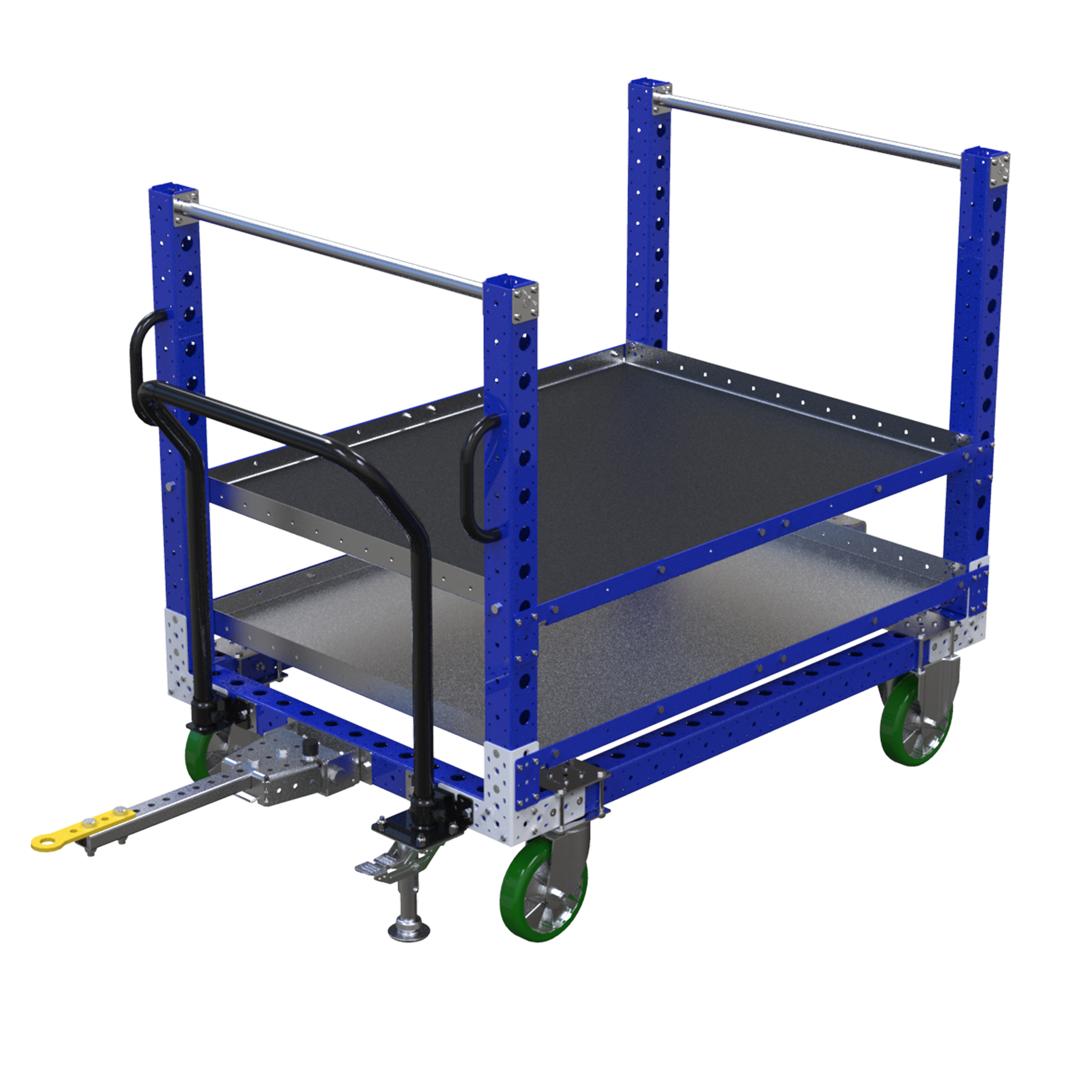 Carro remolcador con repisas - 980 x 1400 mm