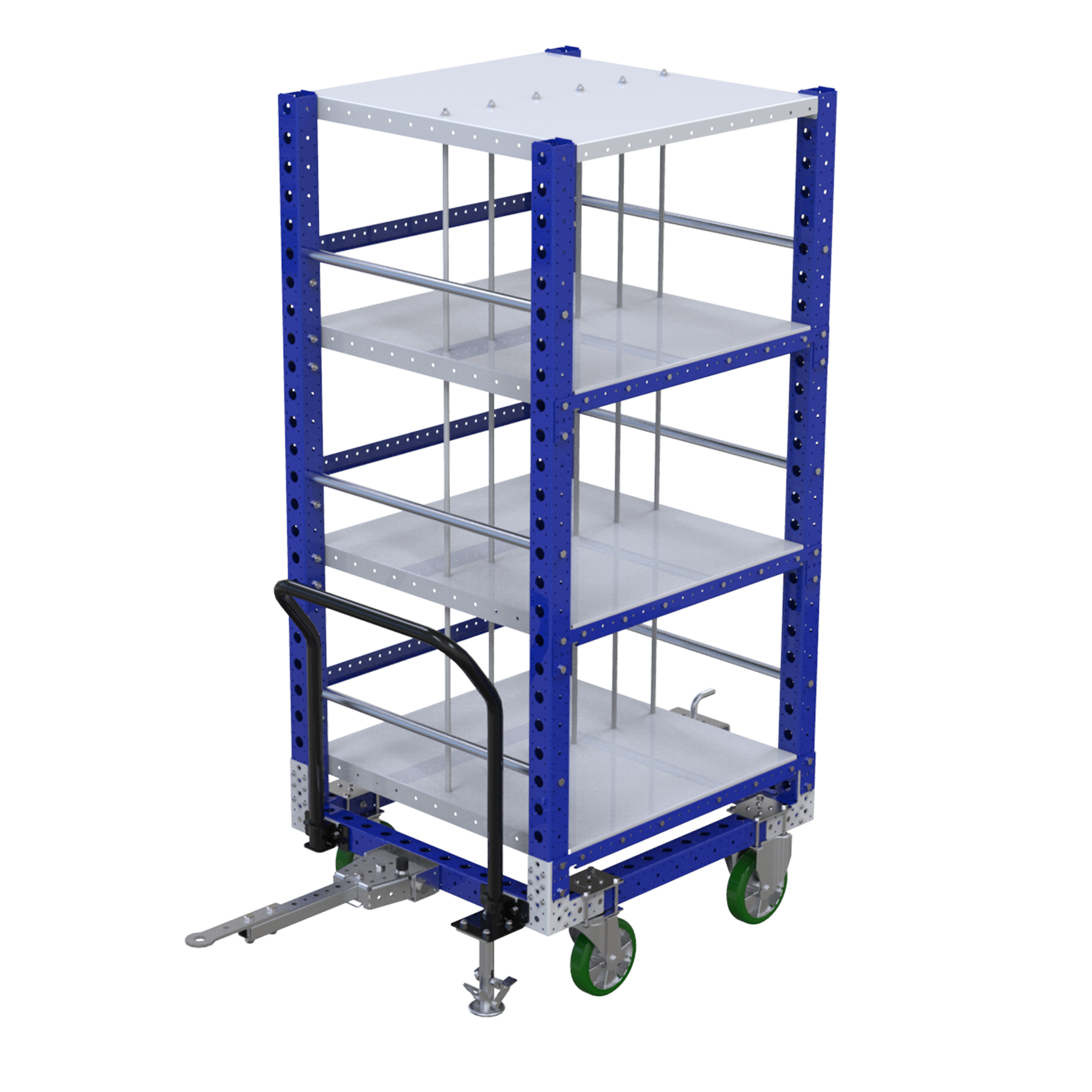 Carro con repisas planas - 910 x 980 mm