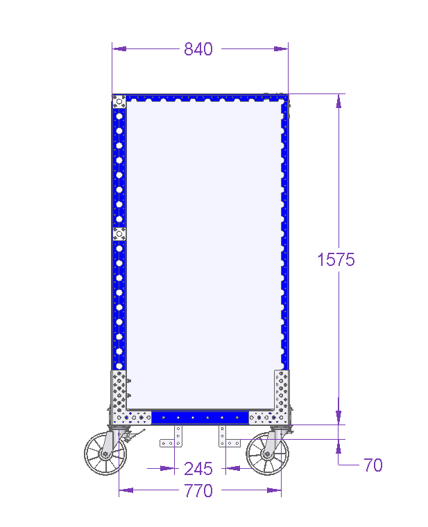 Carro compartimiento - 1260 x 840 mm