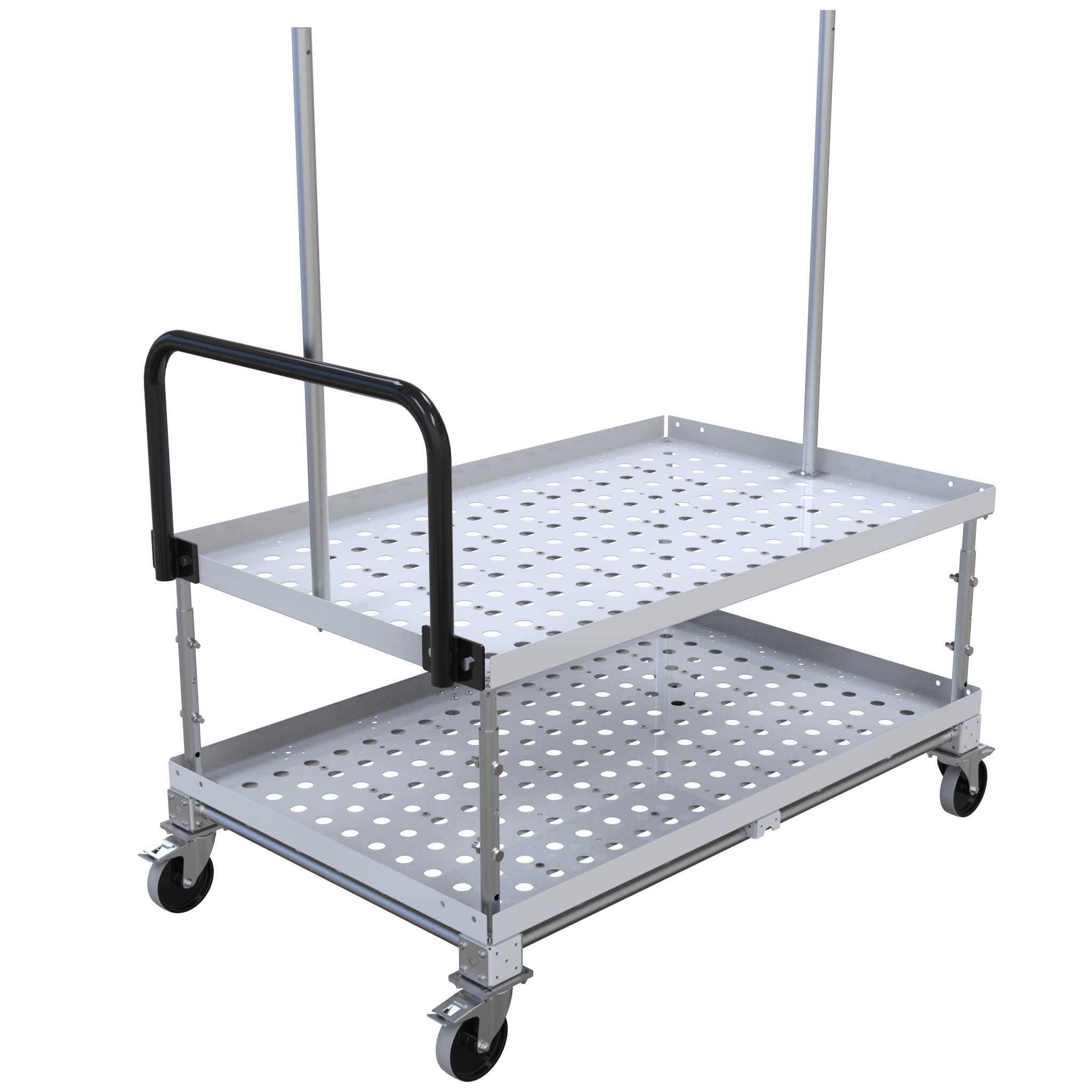 Carro con repisas FlexTube - 840 x 1330 mm