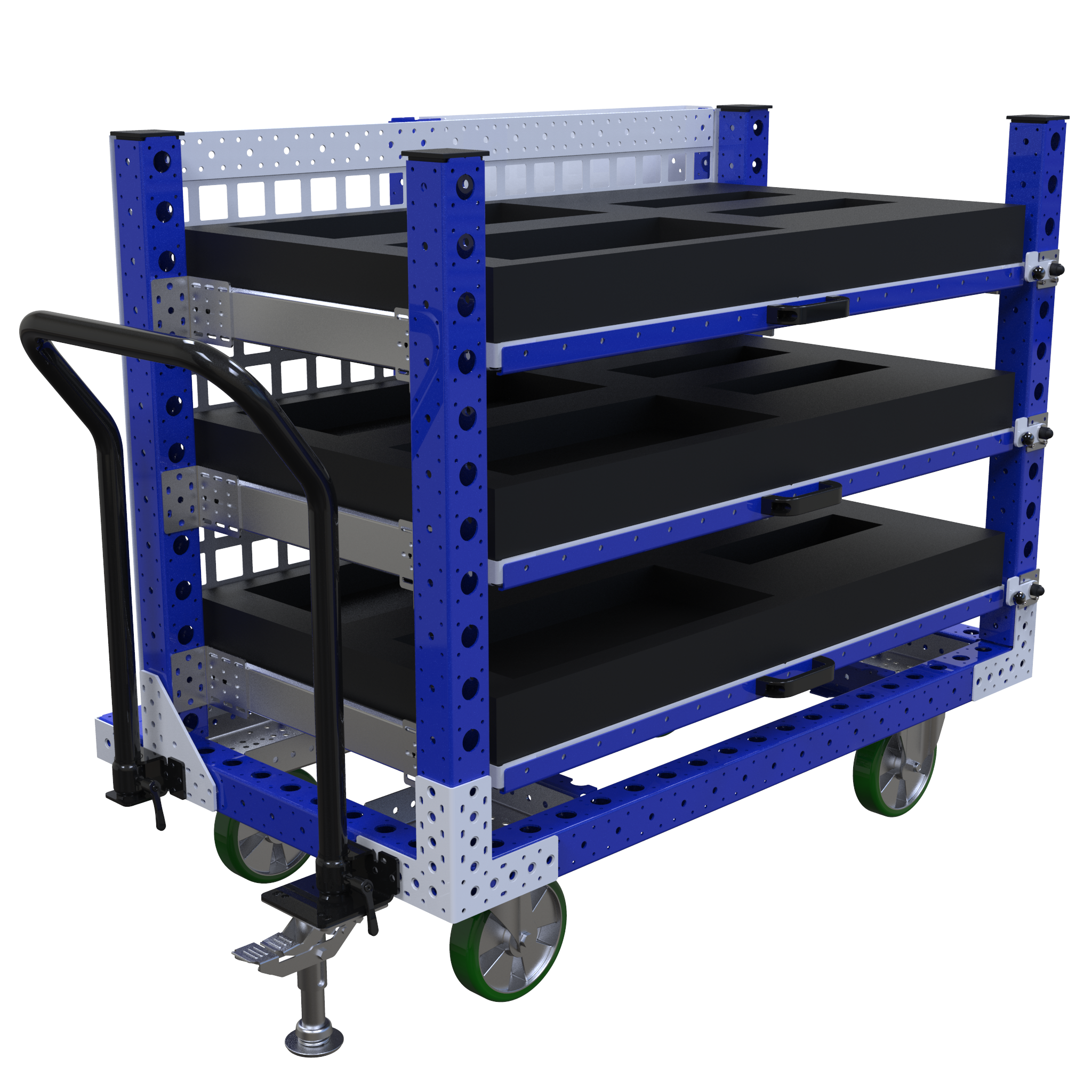 Carro con estante extensible -1400 x 840 mm