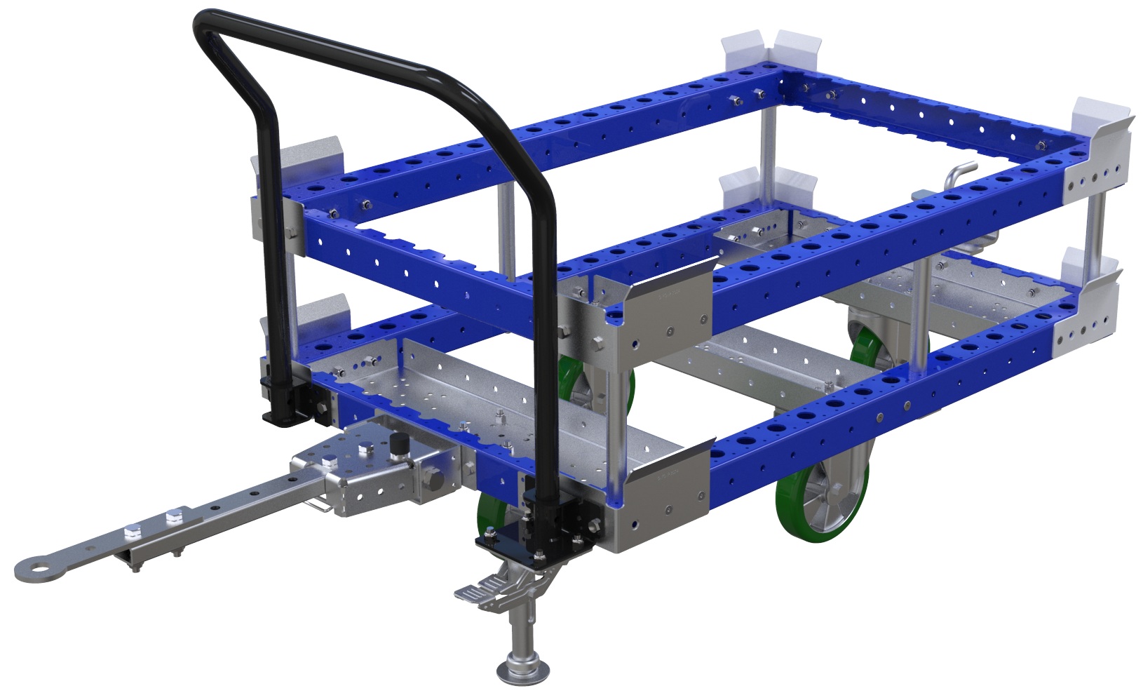 Modular & industrial material handling pallet cart by FlexQube