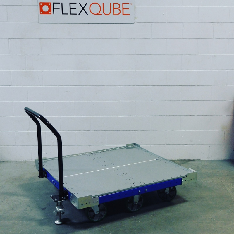 Push Cart 50 x 50 inch with Handle Bar and Floor Brake