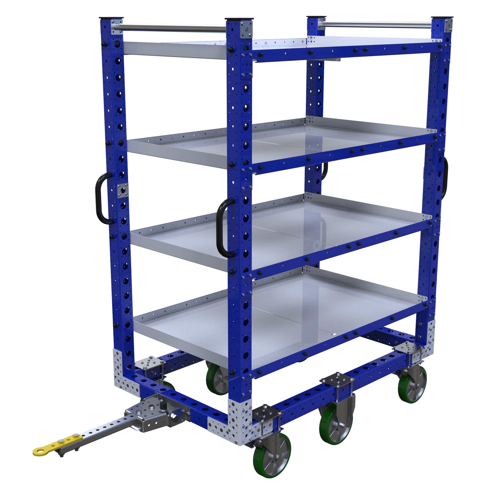 Carro remolcador de estante plano-1400 x 840 mm