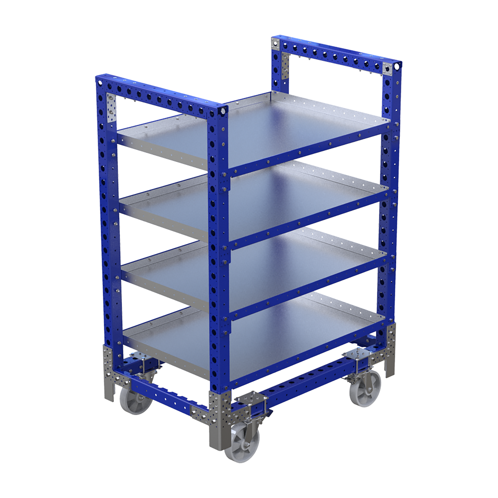 Carro apilable con repisas planas - 1260 x 840 mm