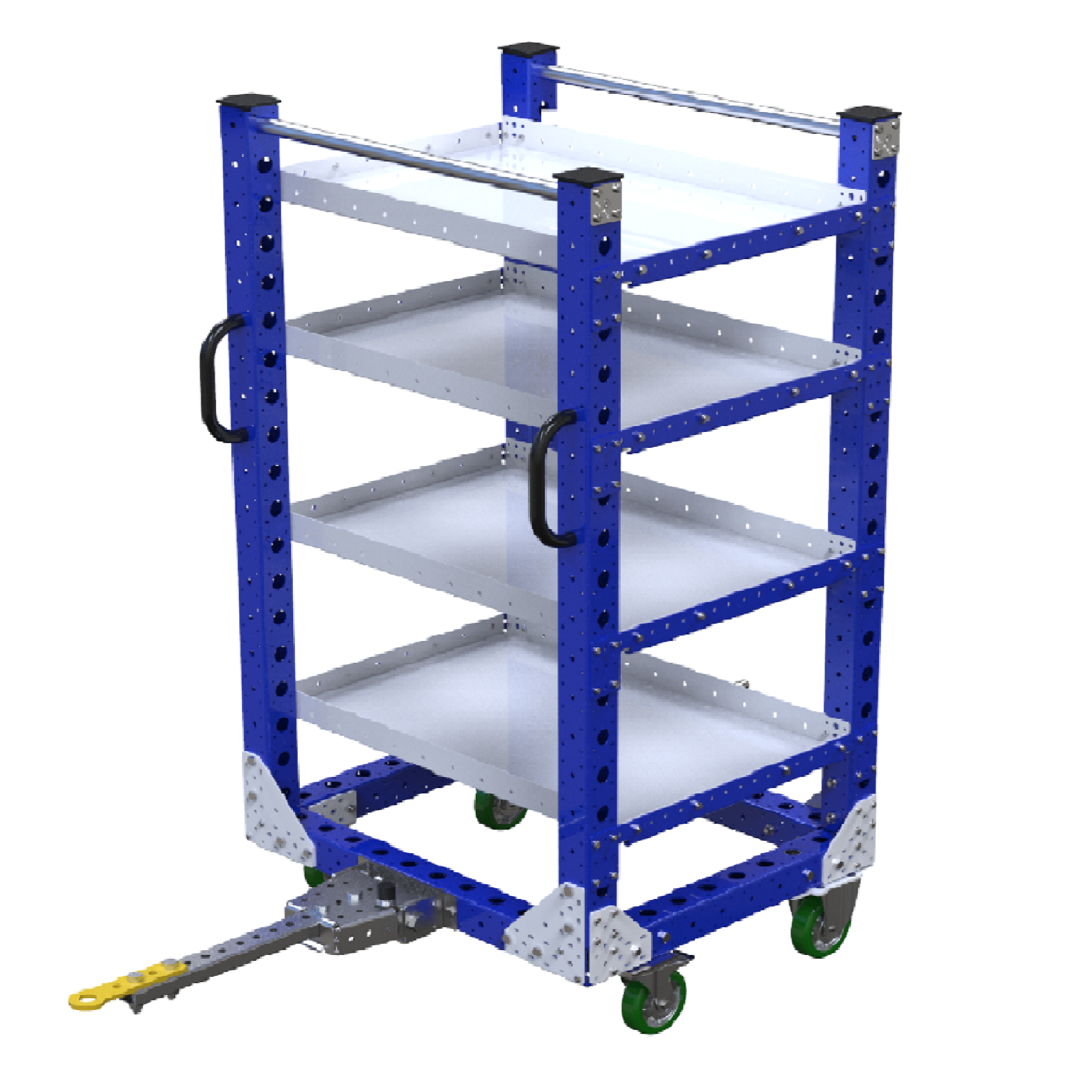 Carro con repisas planas - 700 x 840 mm