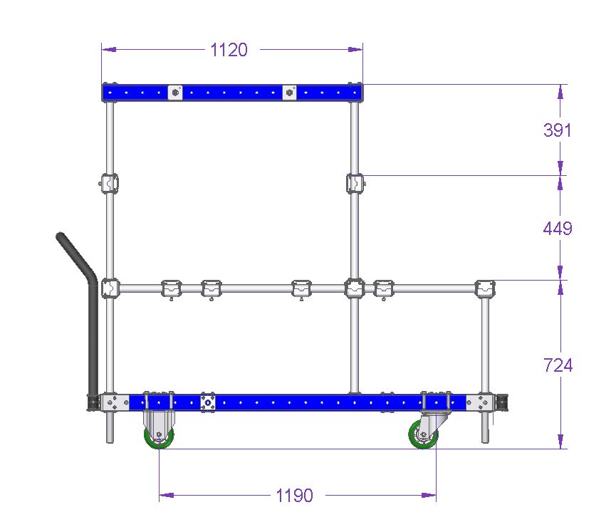 Large Door Assembly Cart