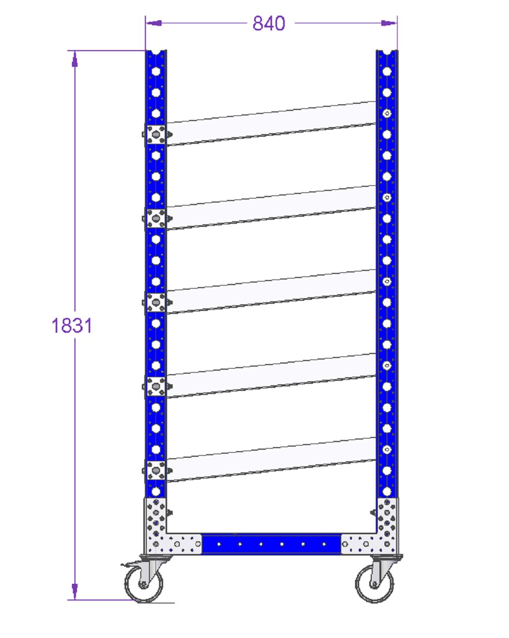 Flow Shelf Cart 1260 x 840 mm