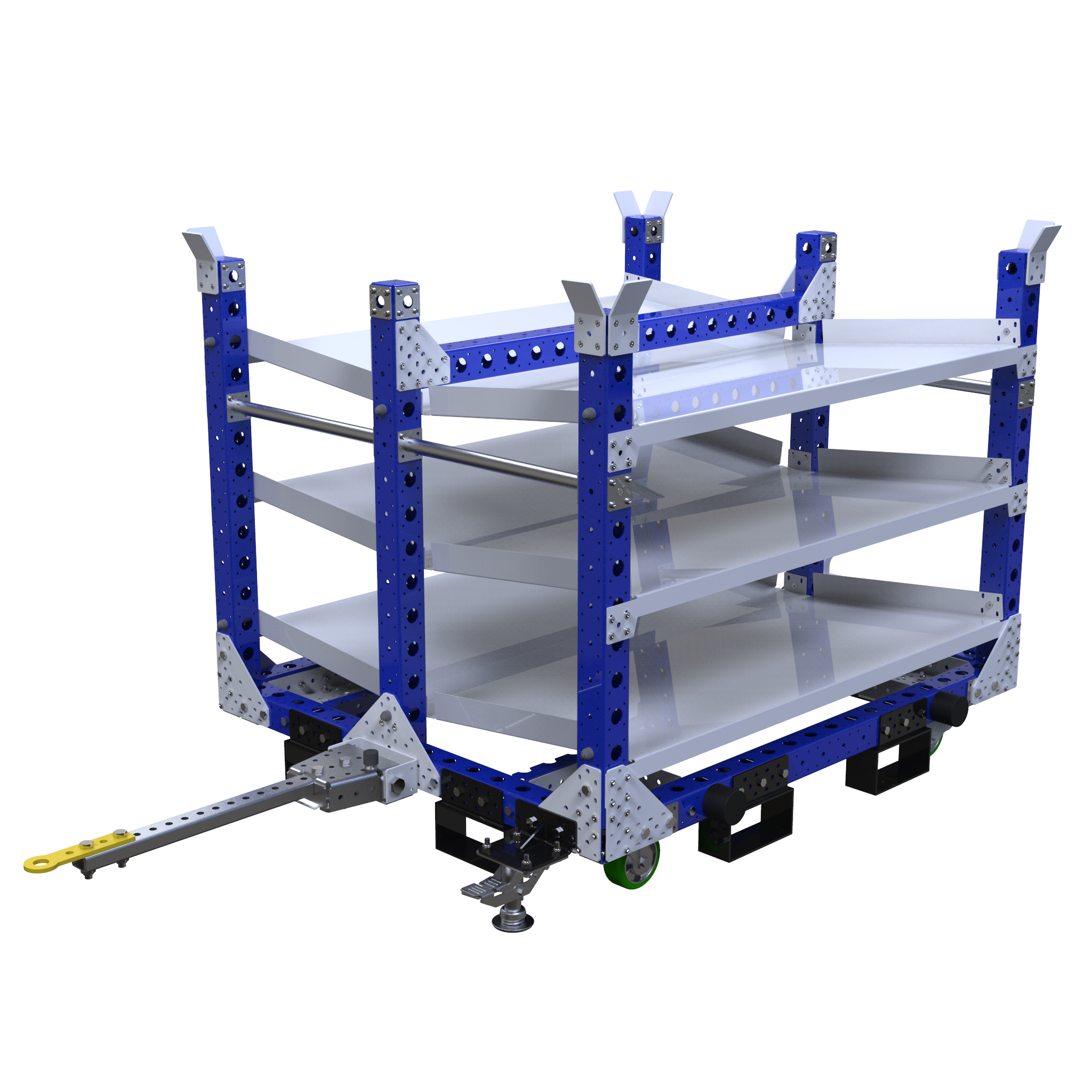 Carro con repisas de flujo - 1190 x 2100 mm