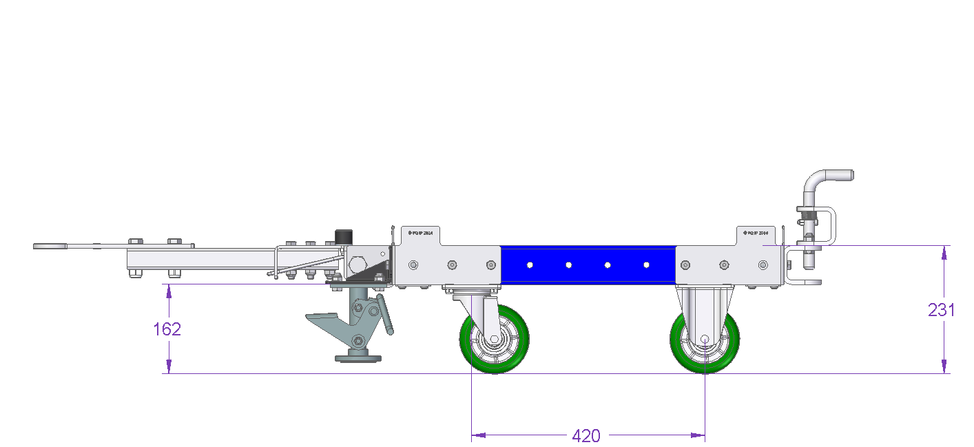 Zugwagen – 700 × 700 mm