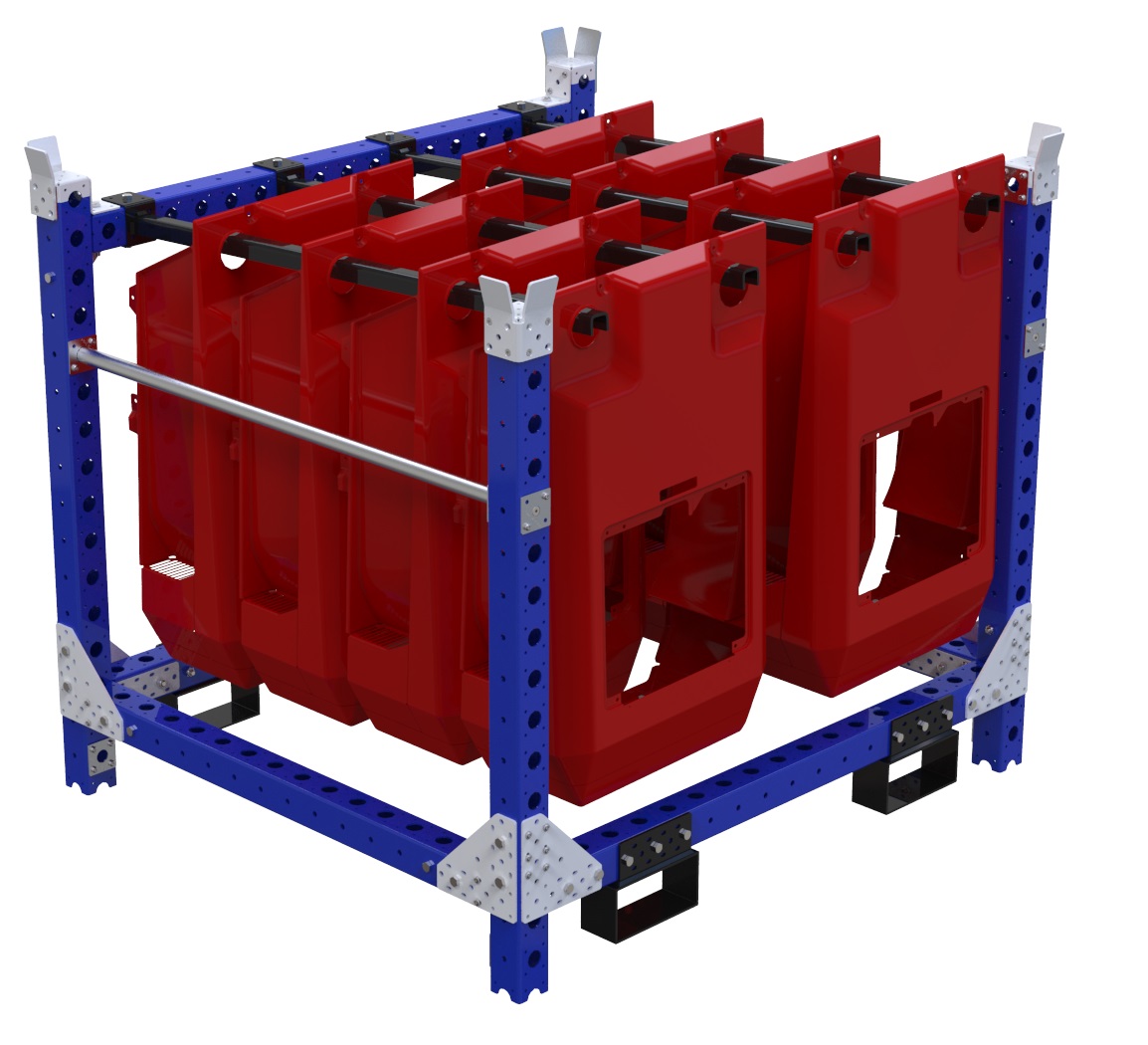 Modular & industrial material handling cart by FlexQube