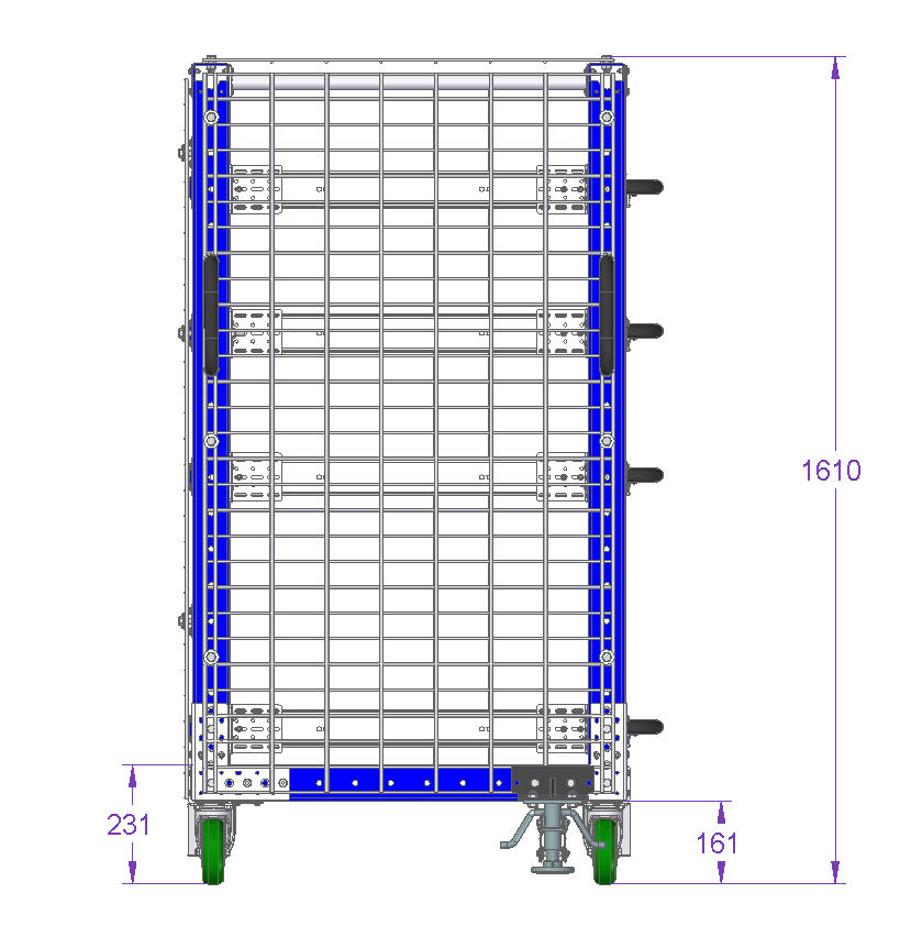 Extendable Shelf Cart - 1400 x 840 mm
