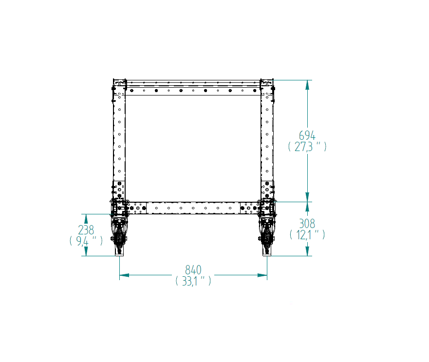 Flat Shelf cart 1750 x 910 mm
