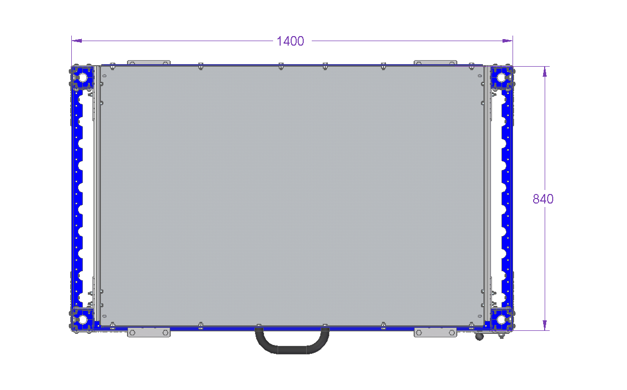 Extendable Shelf Cart - 1400 x 840 mm