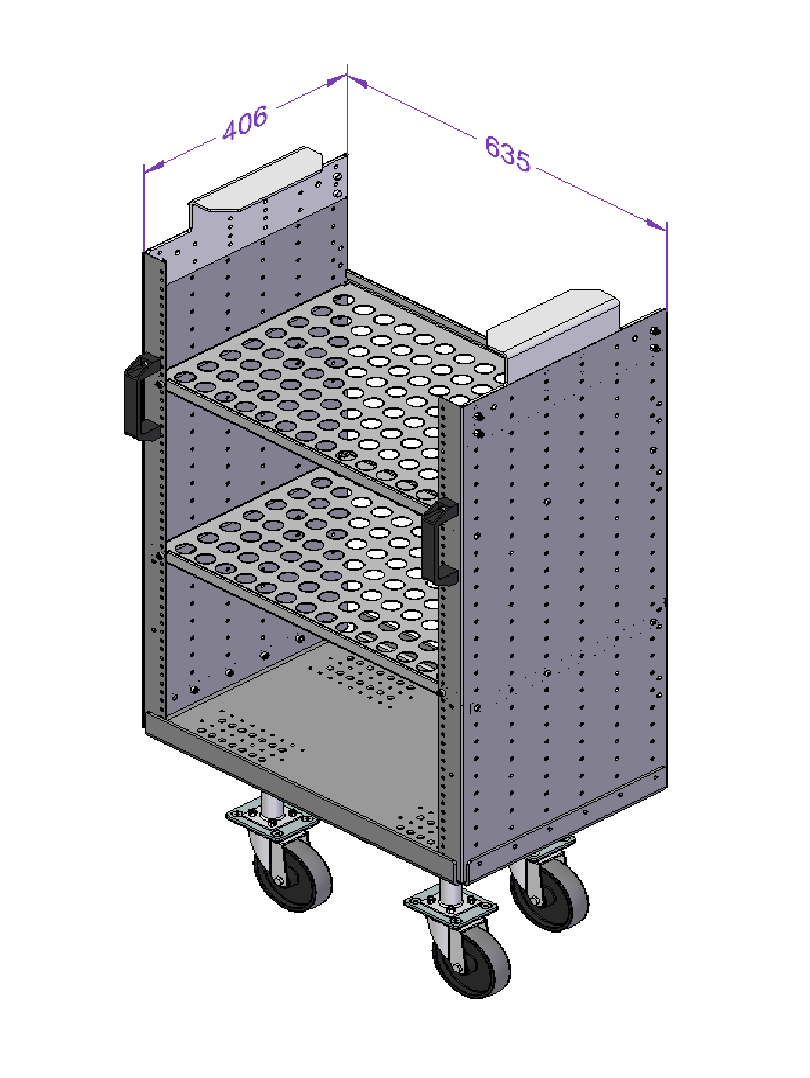 Small Cart with Shelves and Handles – Daughter Cart