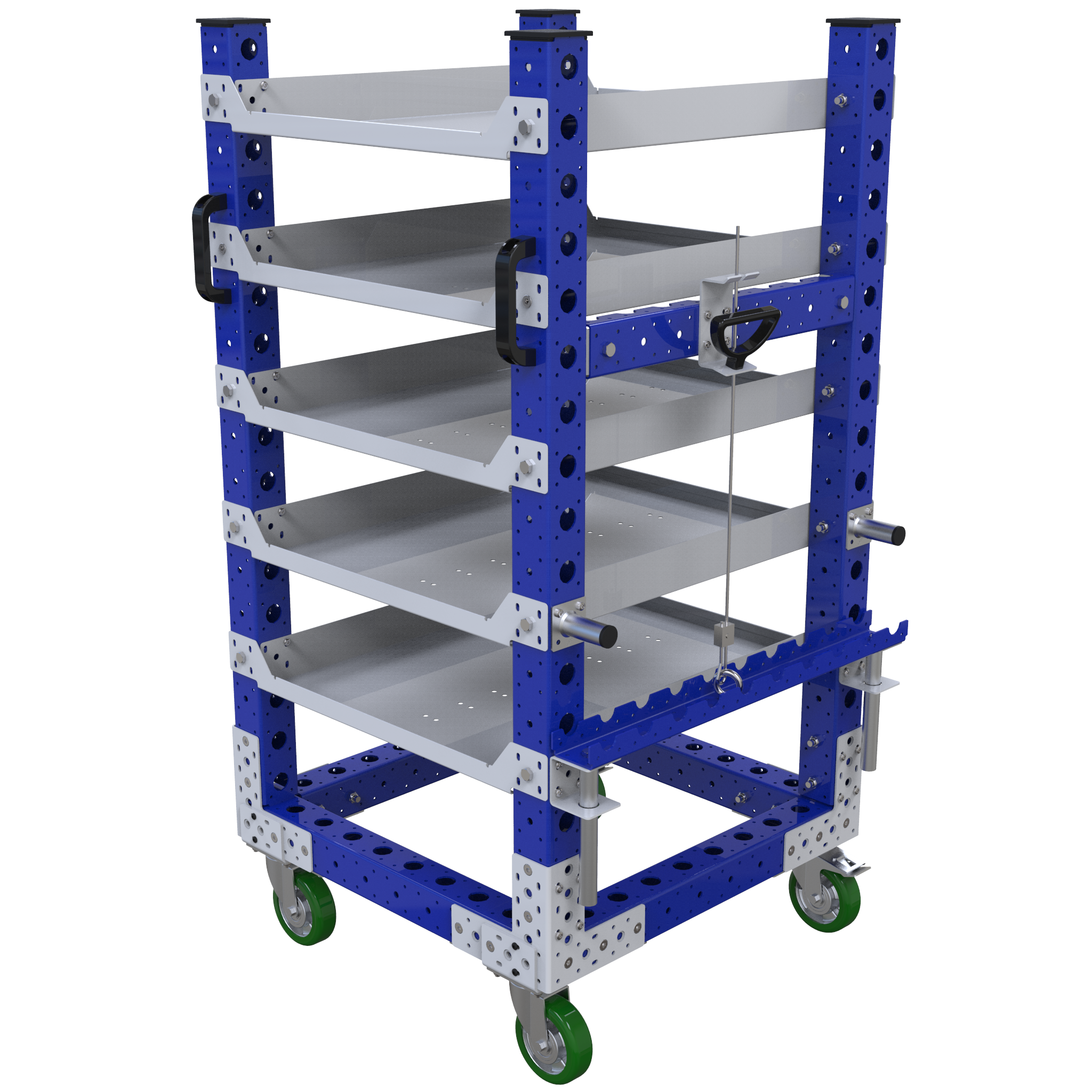 Carro con repisas planas - 700 x 700 mm