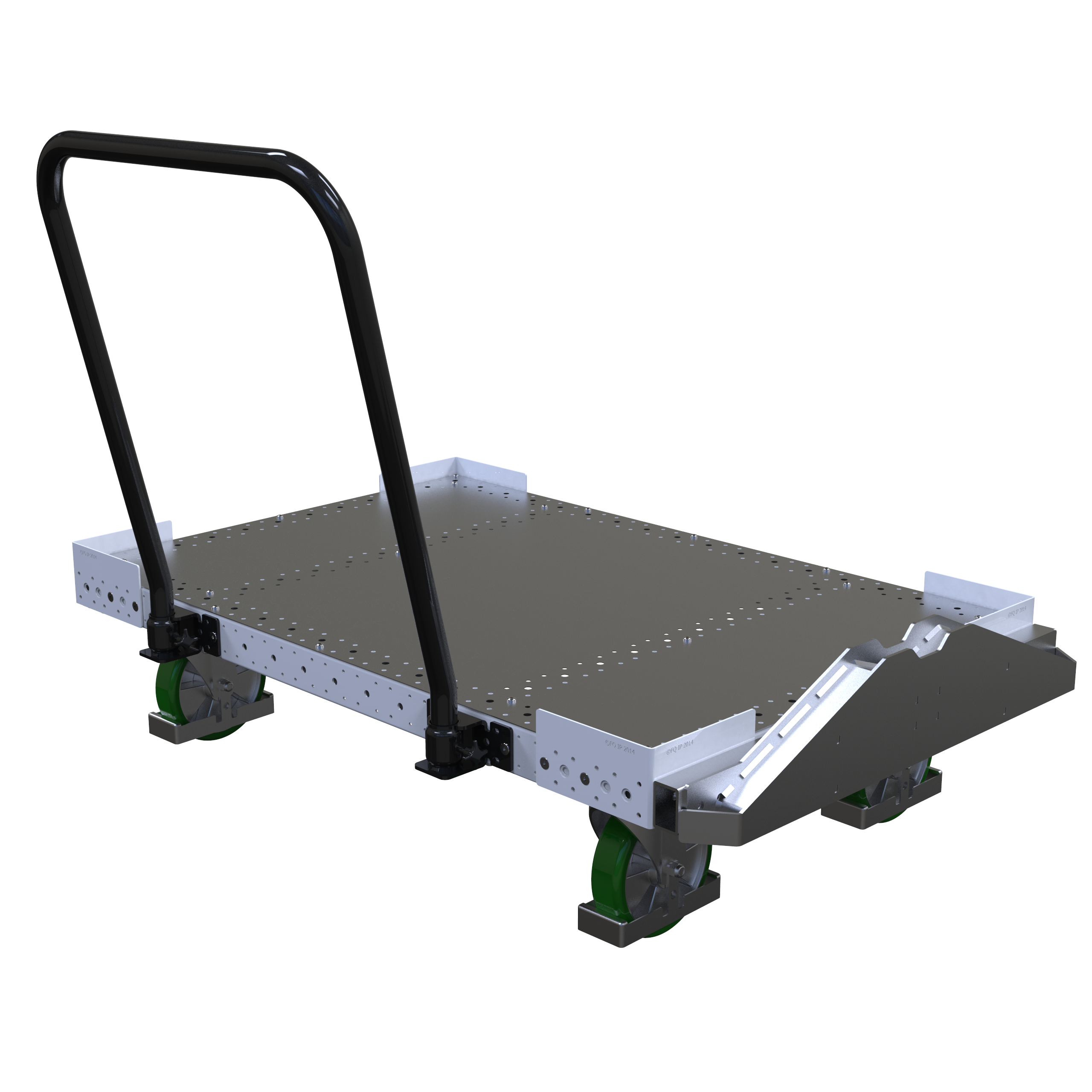 Flat Deck Pallet Cart - 1260 x 840 mm