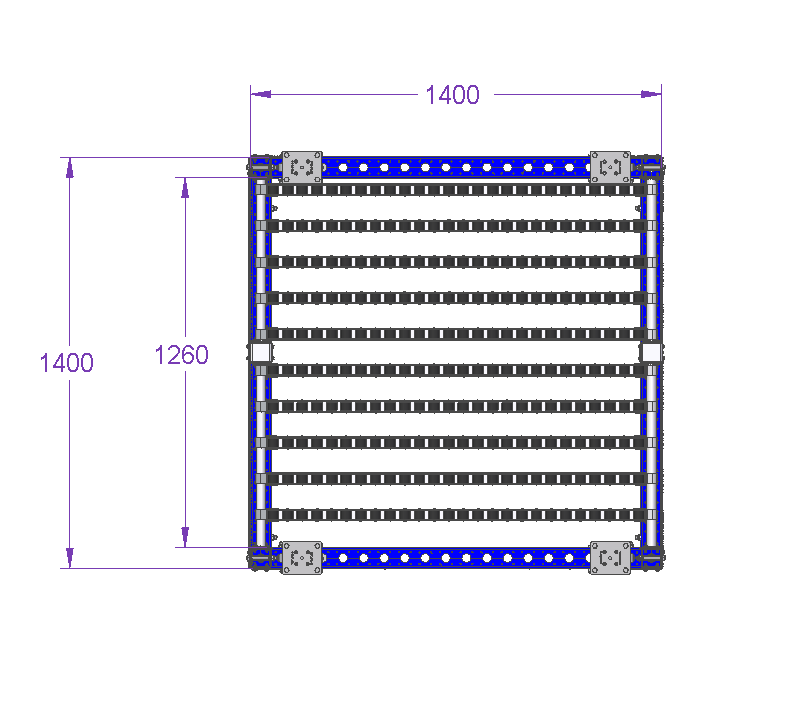 Flow Rack – 1400 x 1400 mm