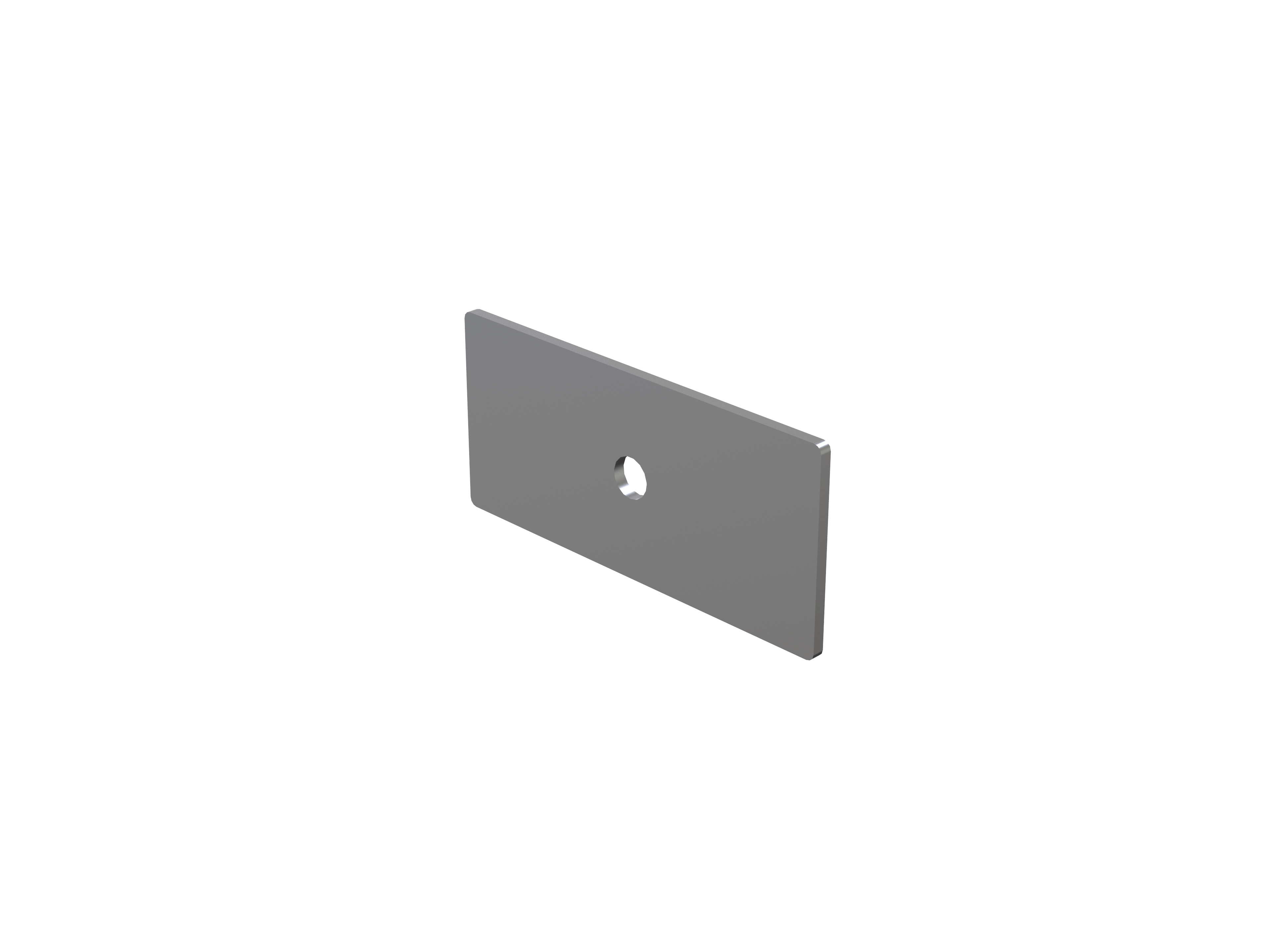 Roller rail end plate – 109 x 50 mm