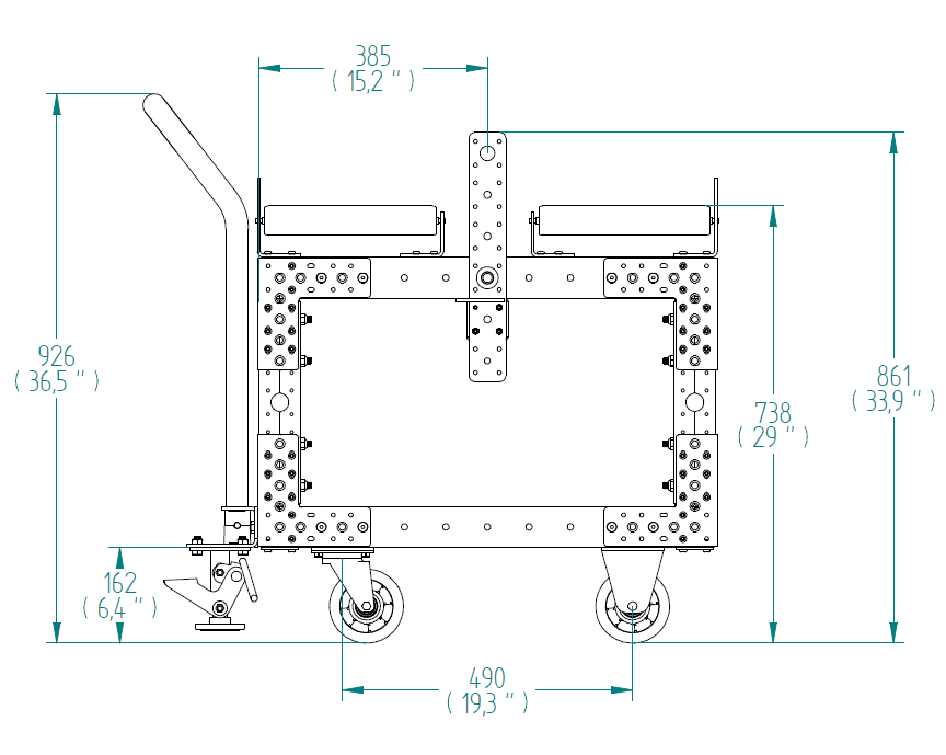 Rollenwagen – 770 × 490 mm