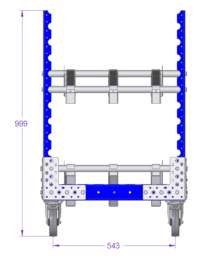 Flow rack – 2310 x 630 mm