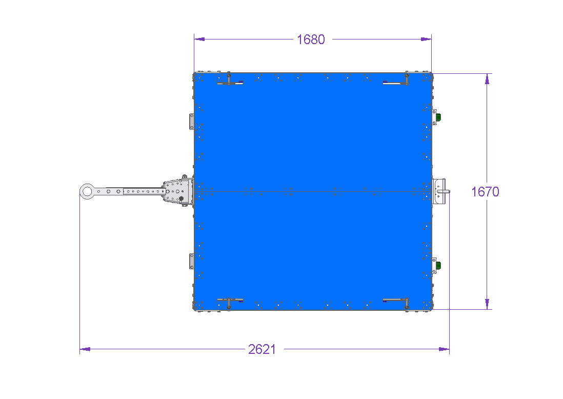 Carro madre 2 en 1 - 1680 x 1680 mm