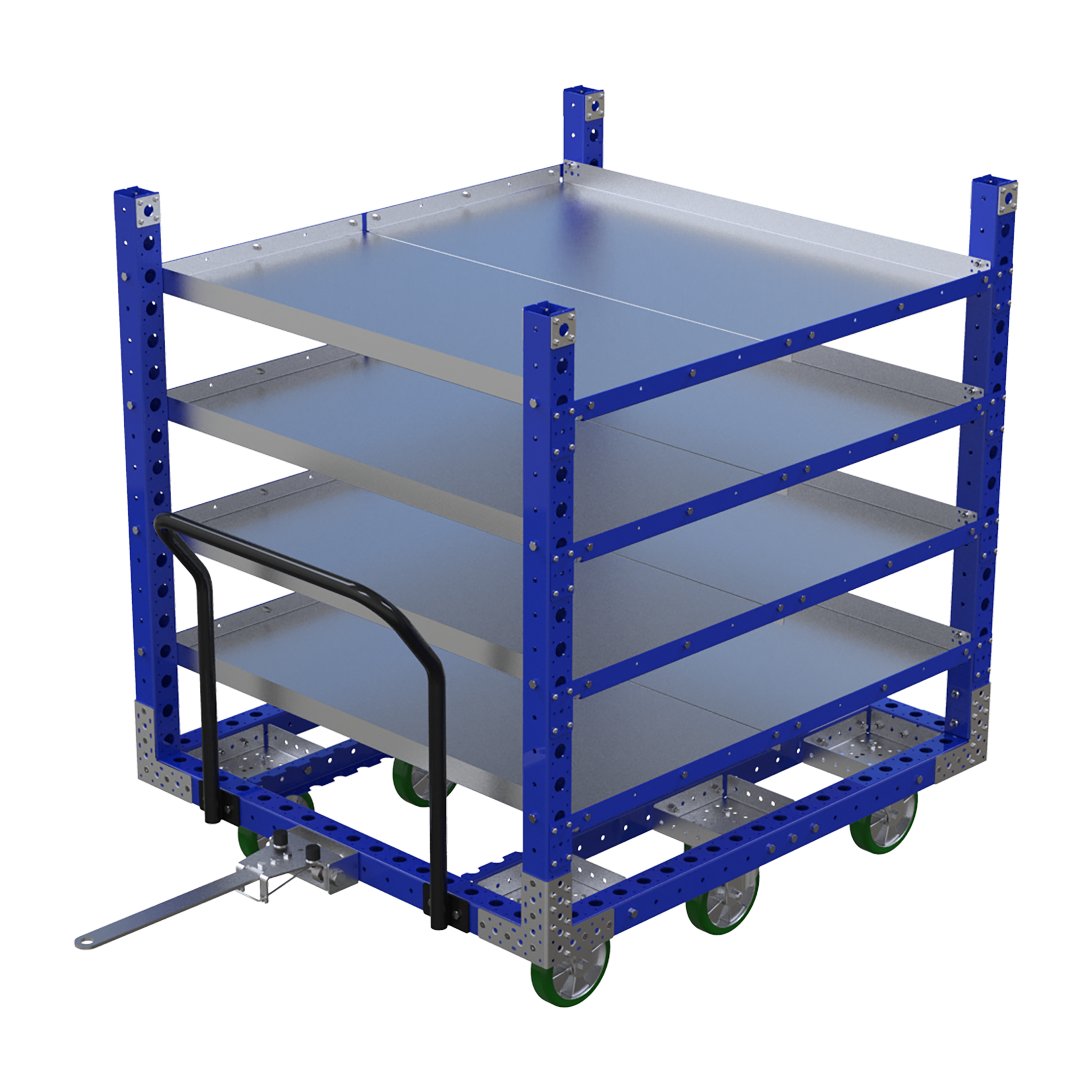 Carro de estante plano - 1400 x 1260 mm