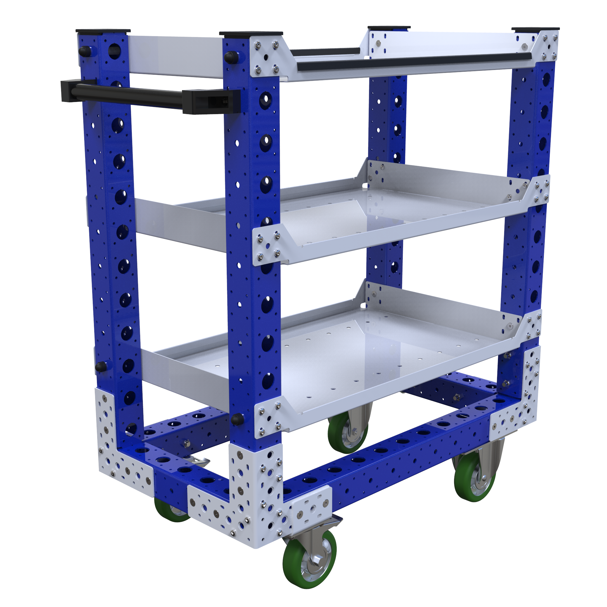 Carro con estante plano - 910 x 490 mm