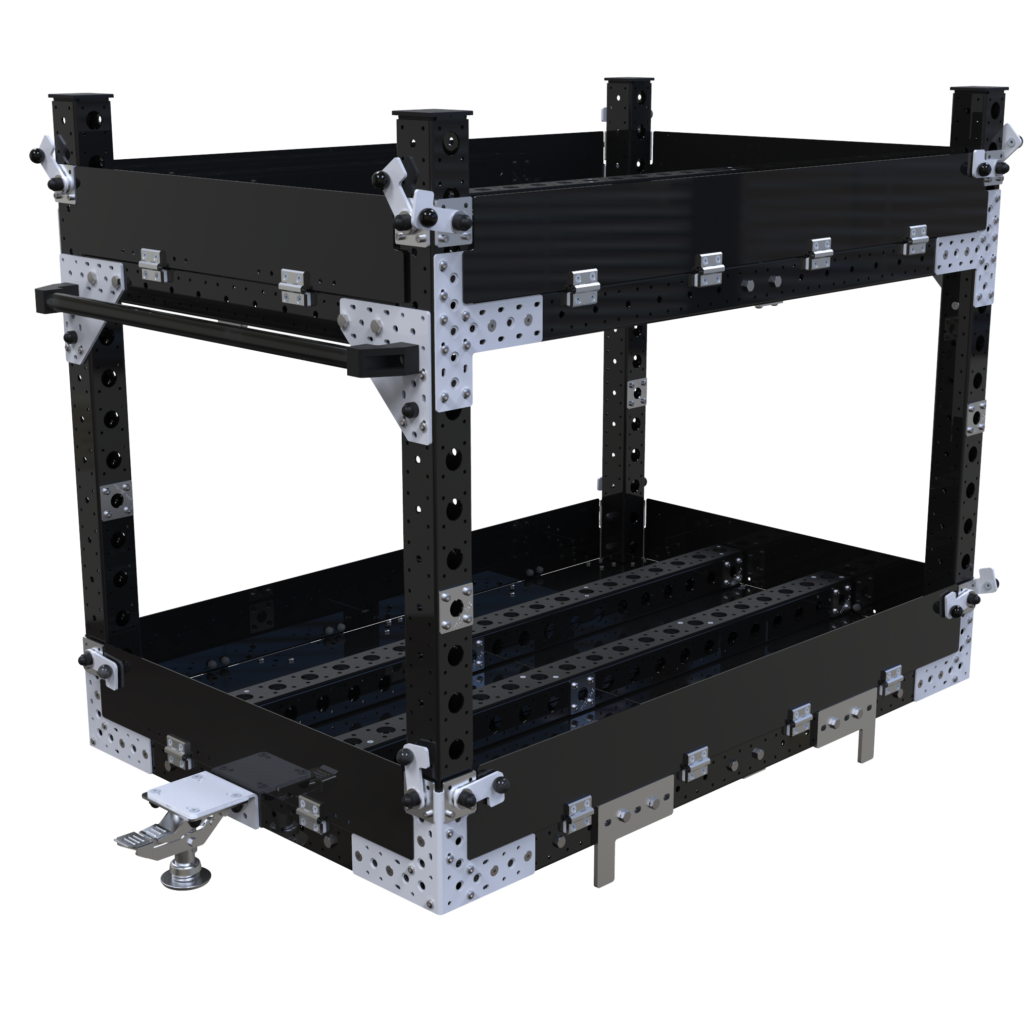 Carro con estante plano - 1400x 910 mm