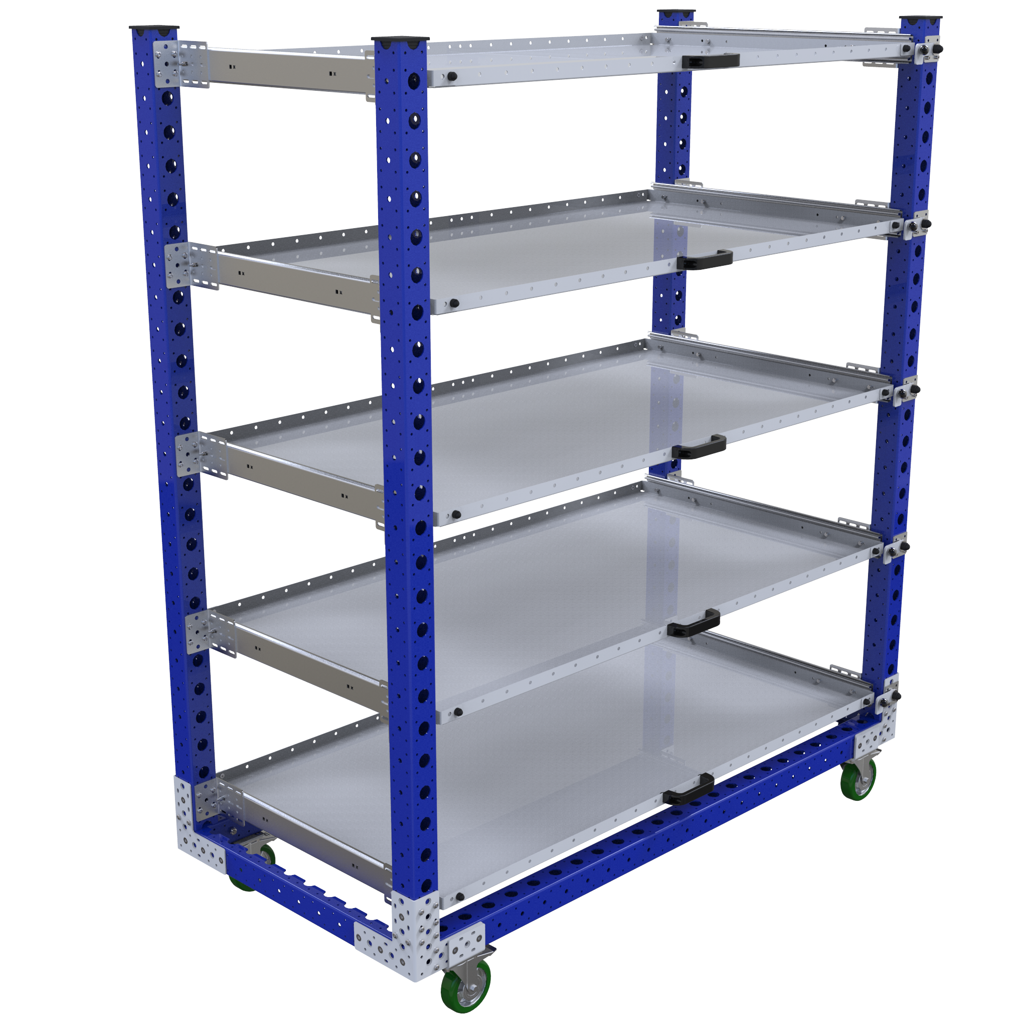 Carro con repisas extensibles - 840 x 1750 mm