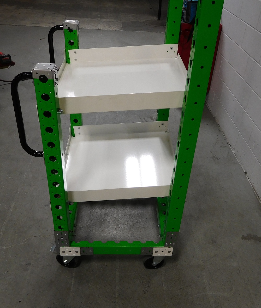 Modular & industrial material handling cart by FlexQube