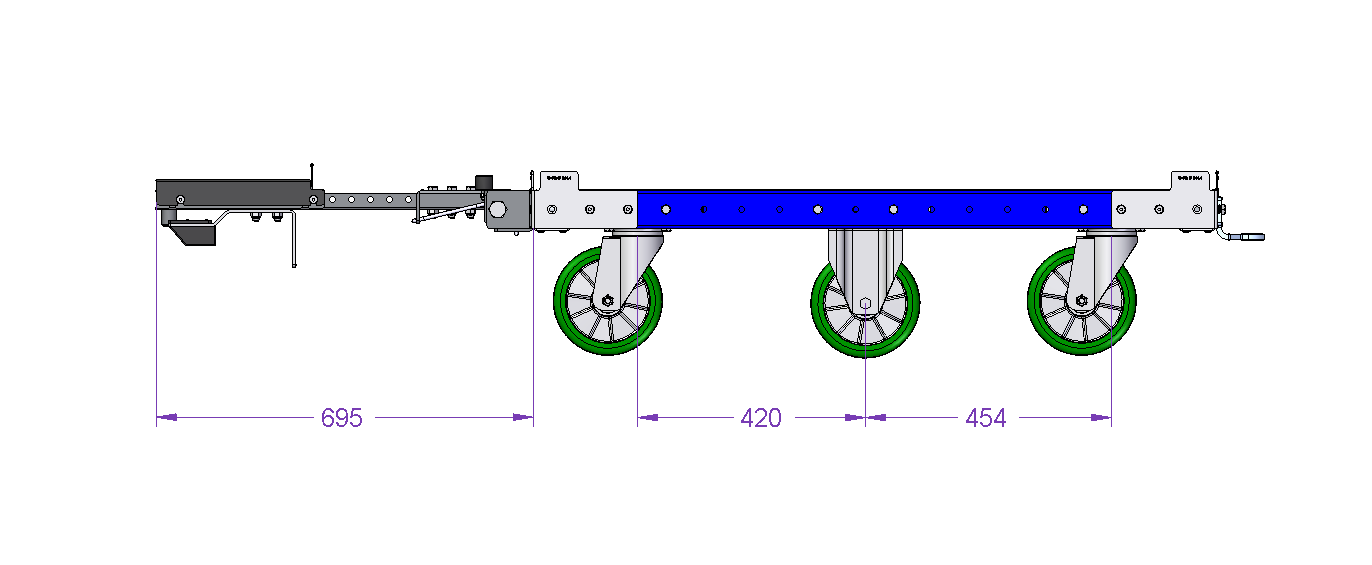 Carro remolcador - 1260 x 1050 mm