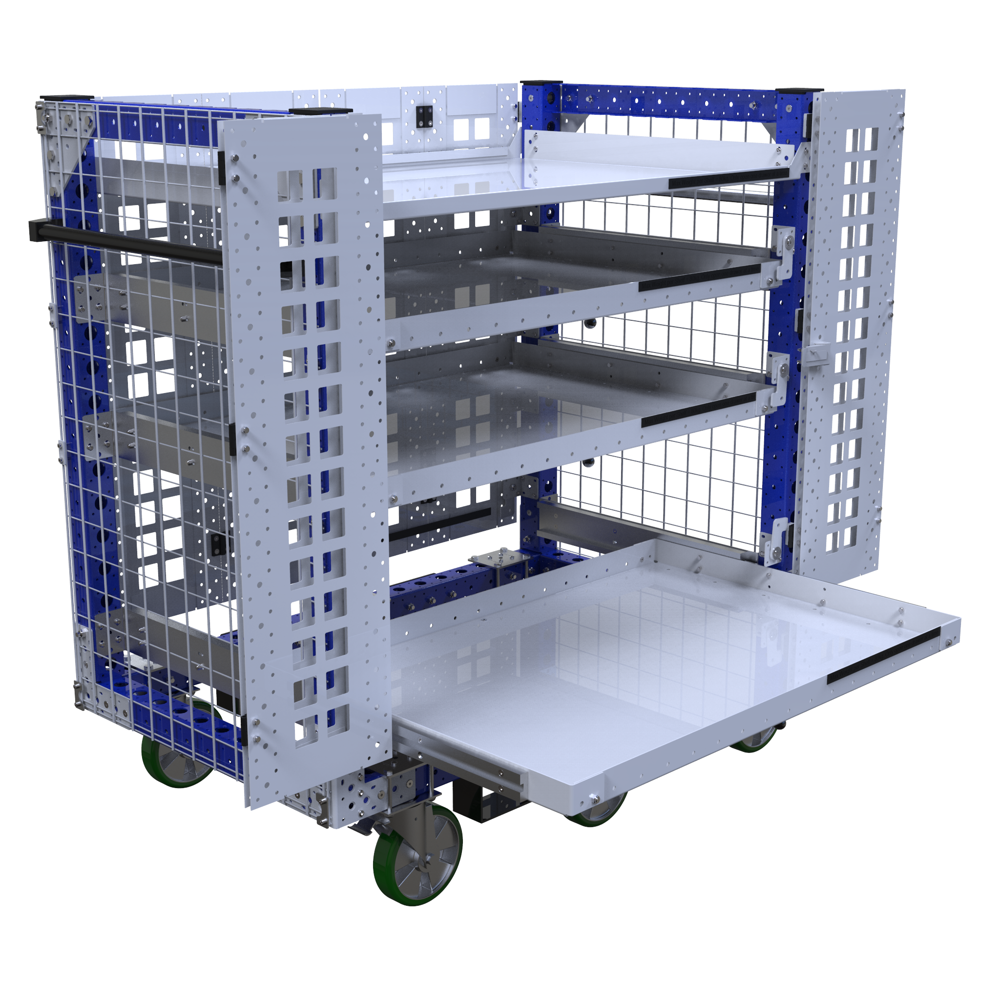 Carro con repisas extensibles - 1400 x 840 mm