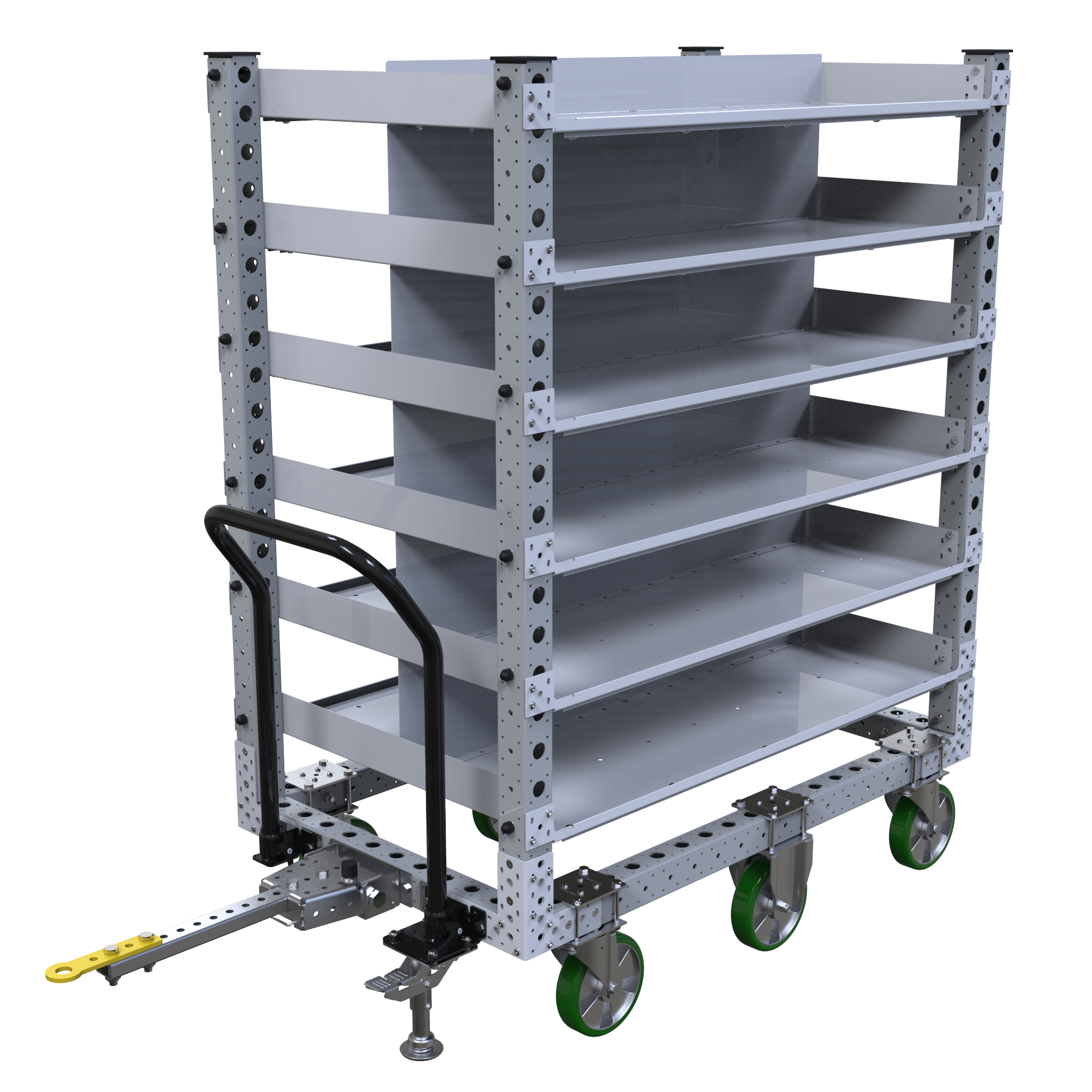Carro con estante plano - 1400 x 840 mm