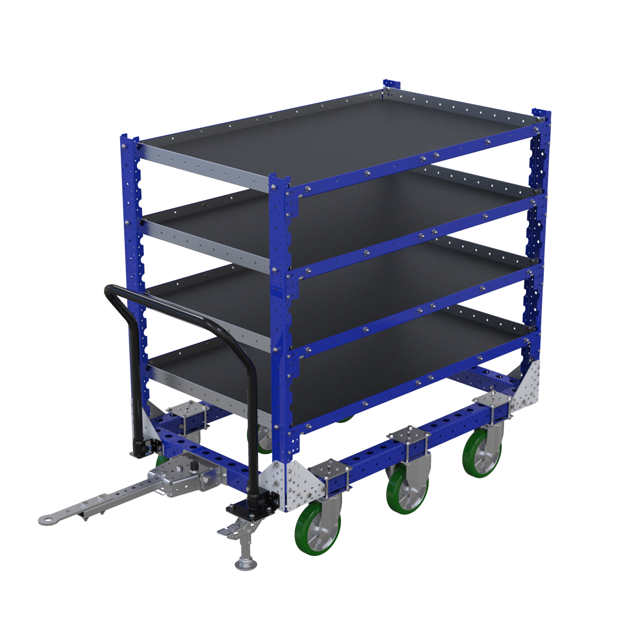 Carro remolcador con repisas - 840 x 1400 mm